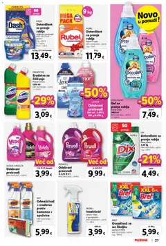Plodine Katalog - Pregled kataloga iz trgovine Plodine, vrijedi od 29.04.2026 | Stranica: 37 | Proizvodi: Rubel, Deterdžent, Violeta, Dash