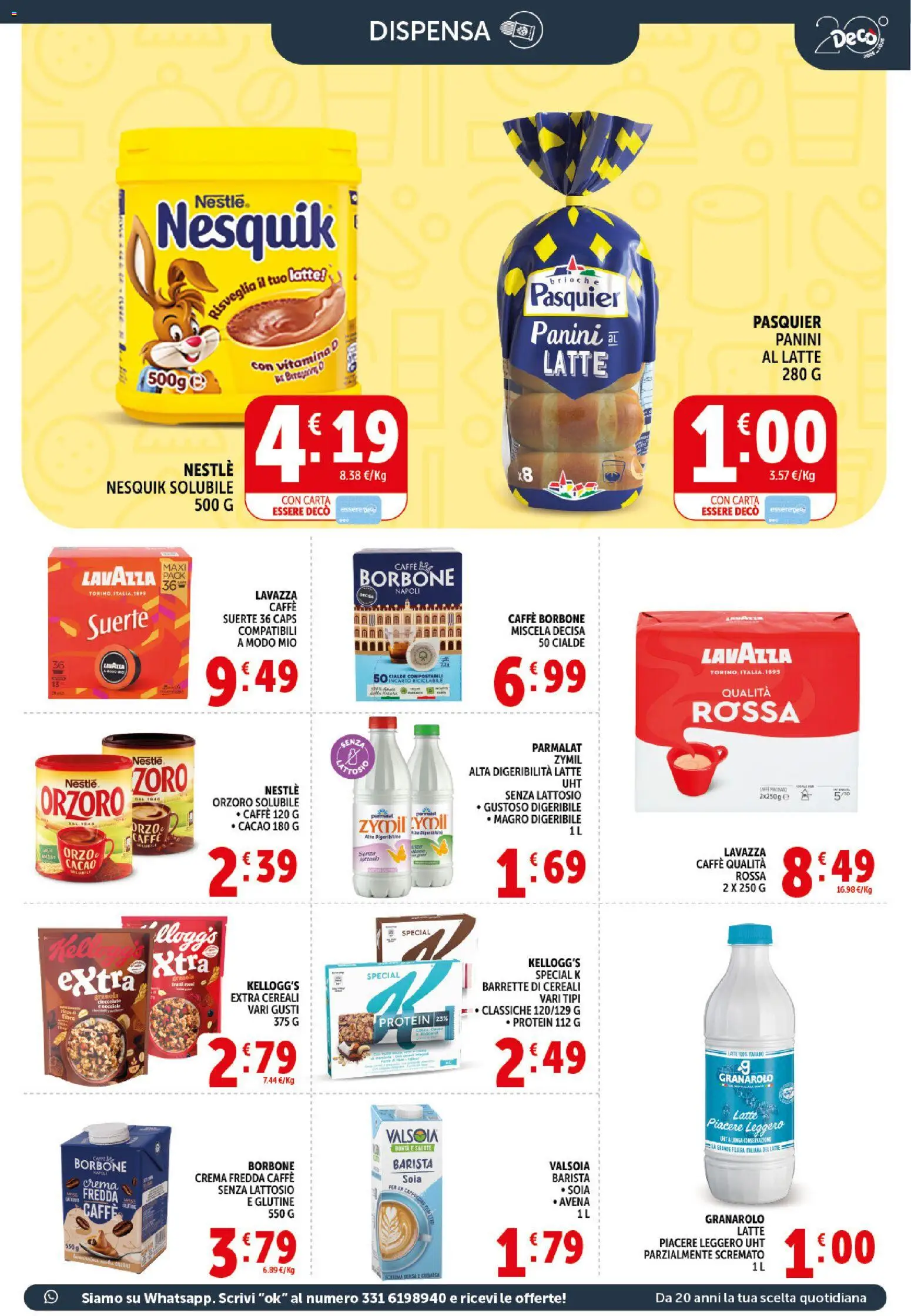 Volantino Decò del 20.05.2026 | Pagina: 9 | Prodotti: Crema, Cioccolato, Latte, Cacao