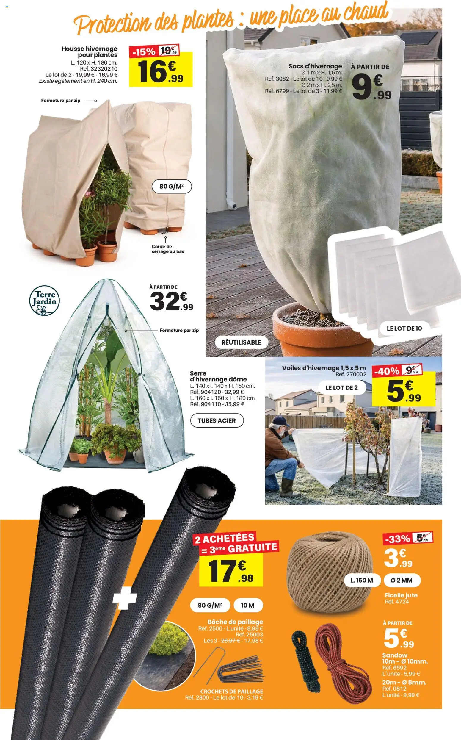 {H1} | Page: 5 | Produits: Crochets, Plantes, Bâche