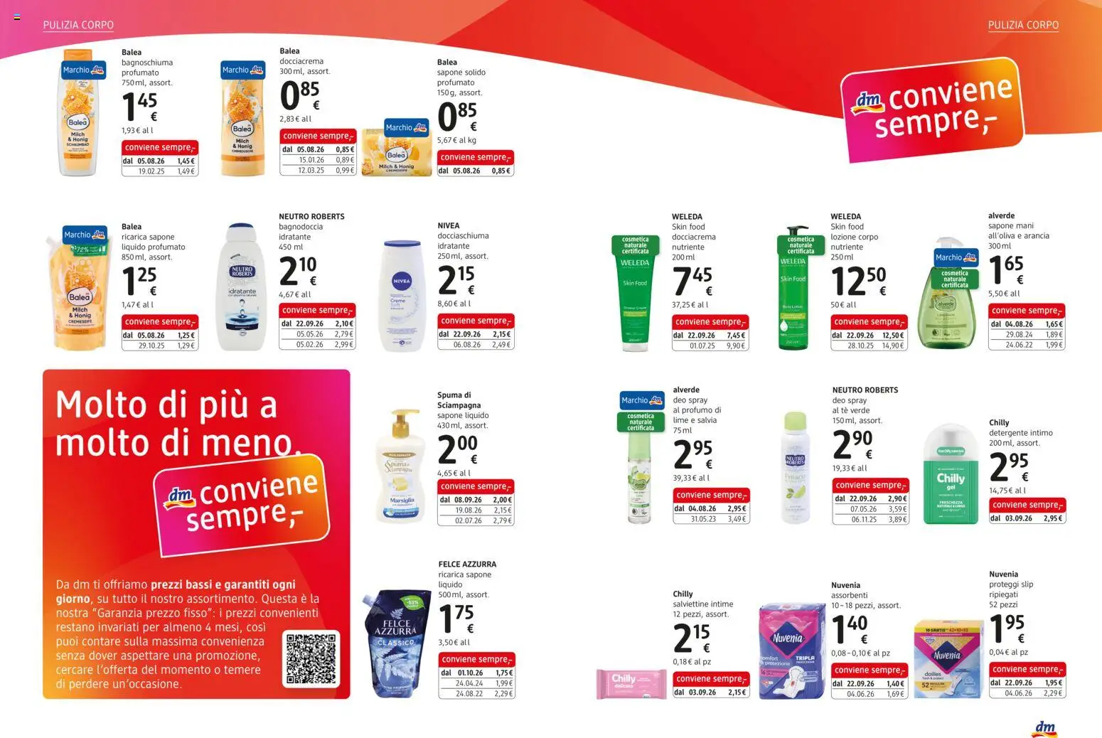 Volantino dm drogerie markt del 01/10/2026 | Pagina: 3 | Prodotti: Bagnoschiuma, Tè, Slip, Lime