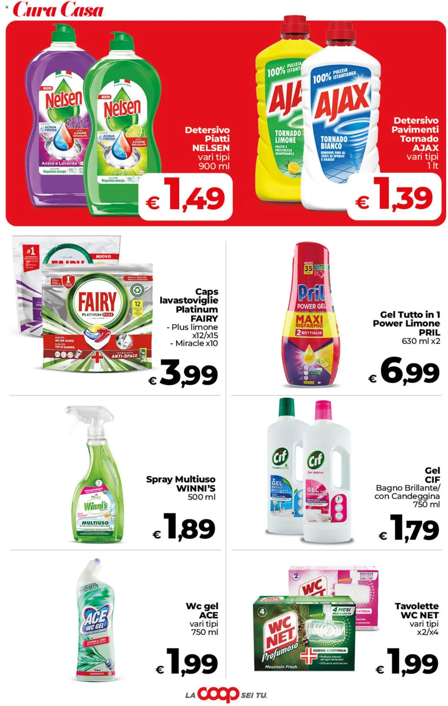 Volantino COOP del 22/09/2026 | Pagina: 38 | Prodotti: Candeggina, Limone, Bagno, Profumo
