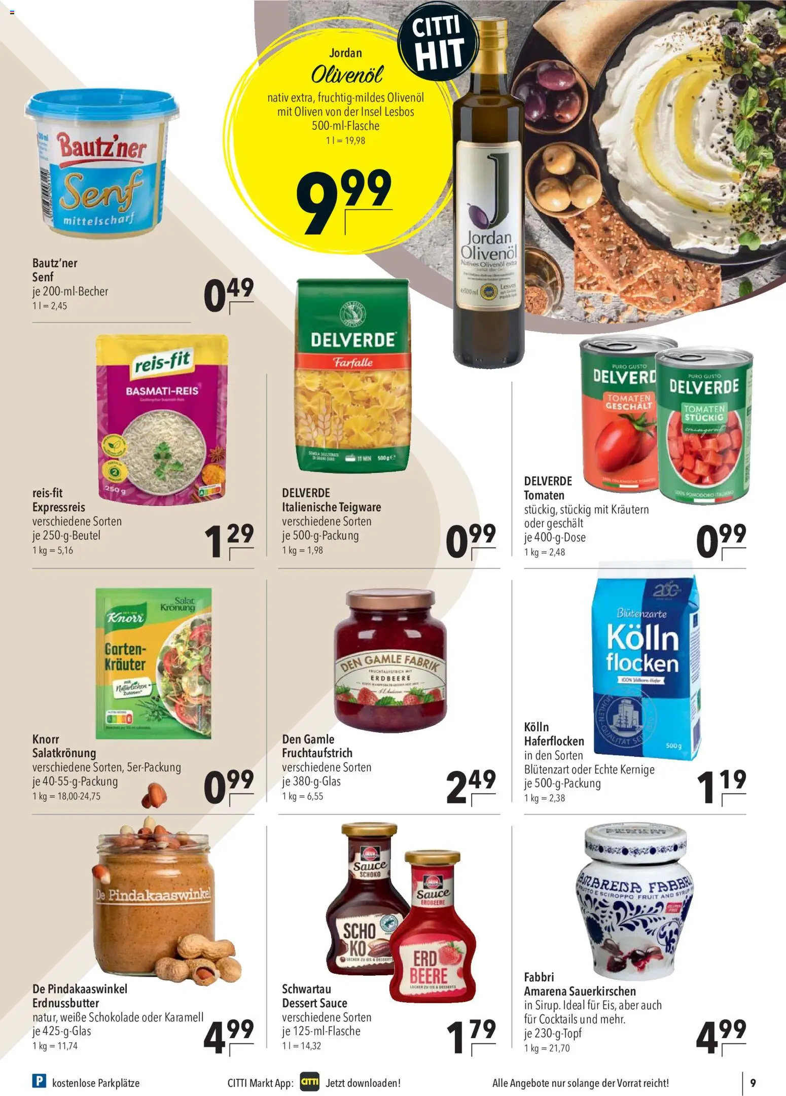 CITTI Markt Prospekt – gültig ab 15.07.2026 | Seite: 9 | Produkte: Kolln, Schokolade, Olivenol, Tomaten