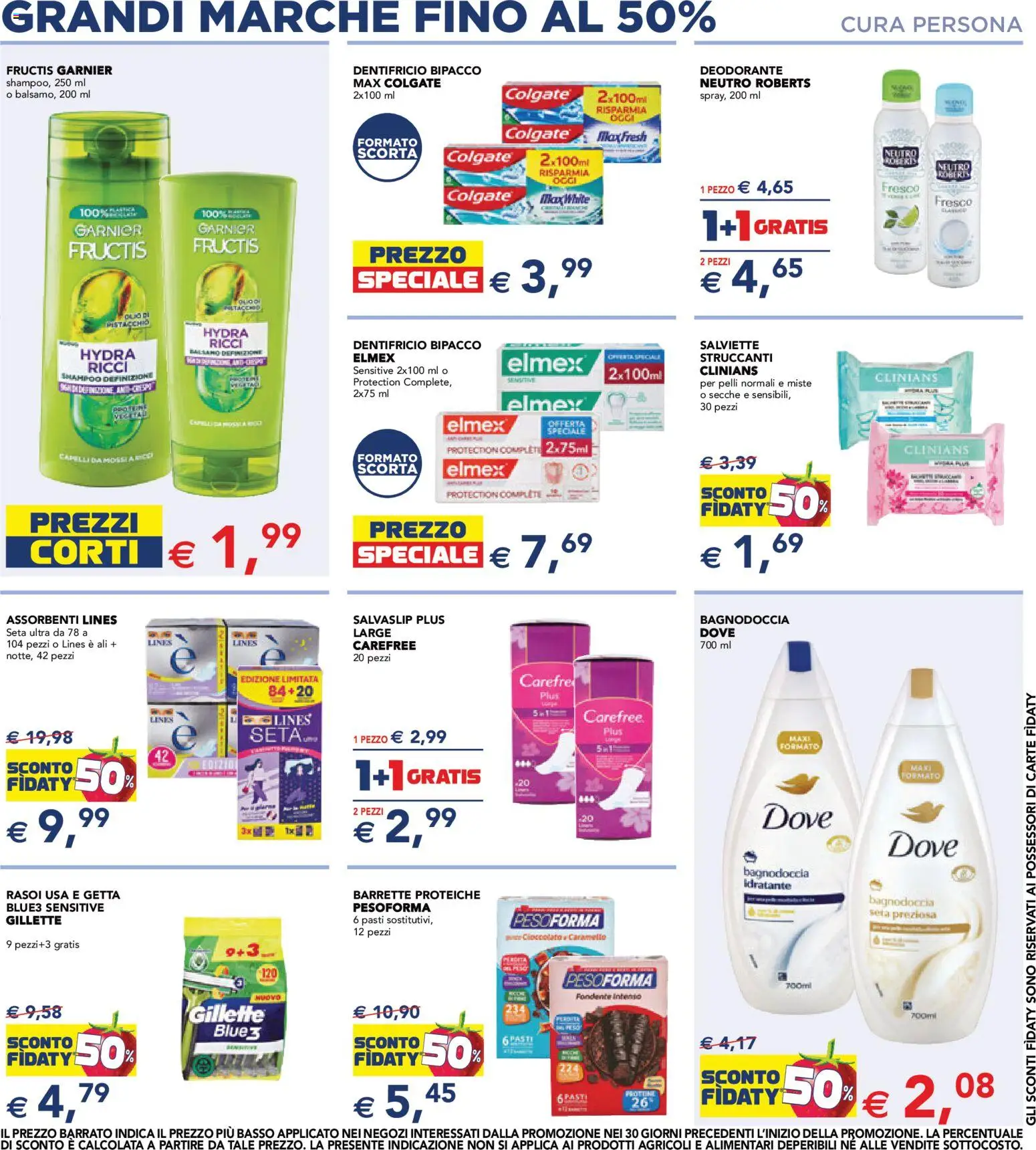 Volantino Esselunga S del 24/09/2026 | Pagina: 12 | Prodotti: Dentifricio, Basso, Assorbenti, Salvaslip