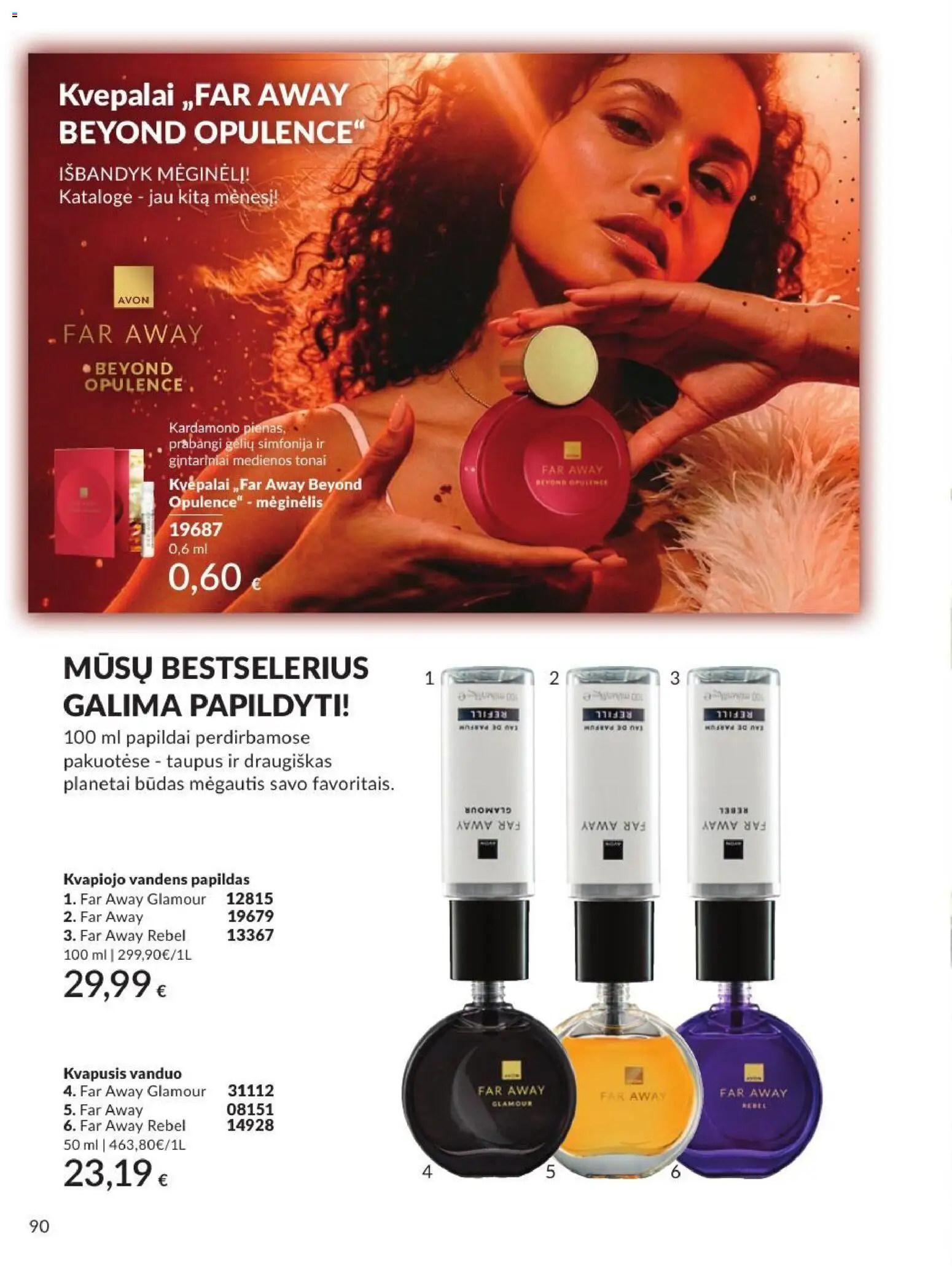 AVON akcijos nuo 2026.09.01 | Puslapis: 90 | Prekių: Kvapusis vanduo, Vanduo, Kvepalai
