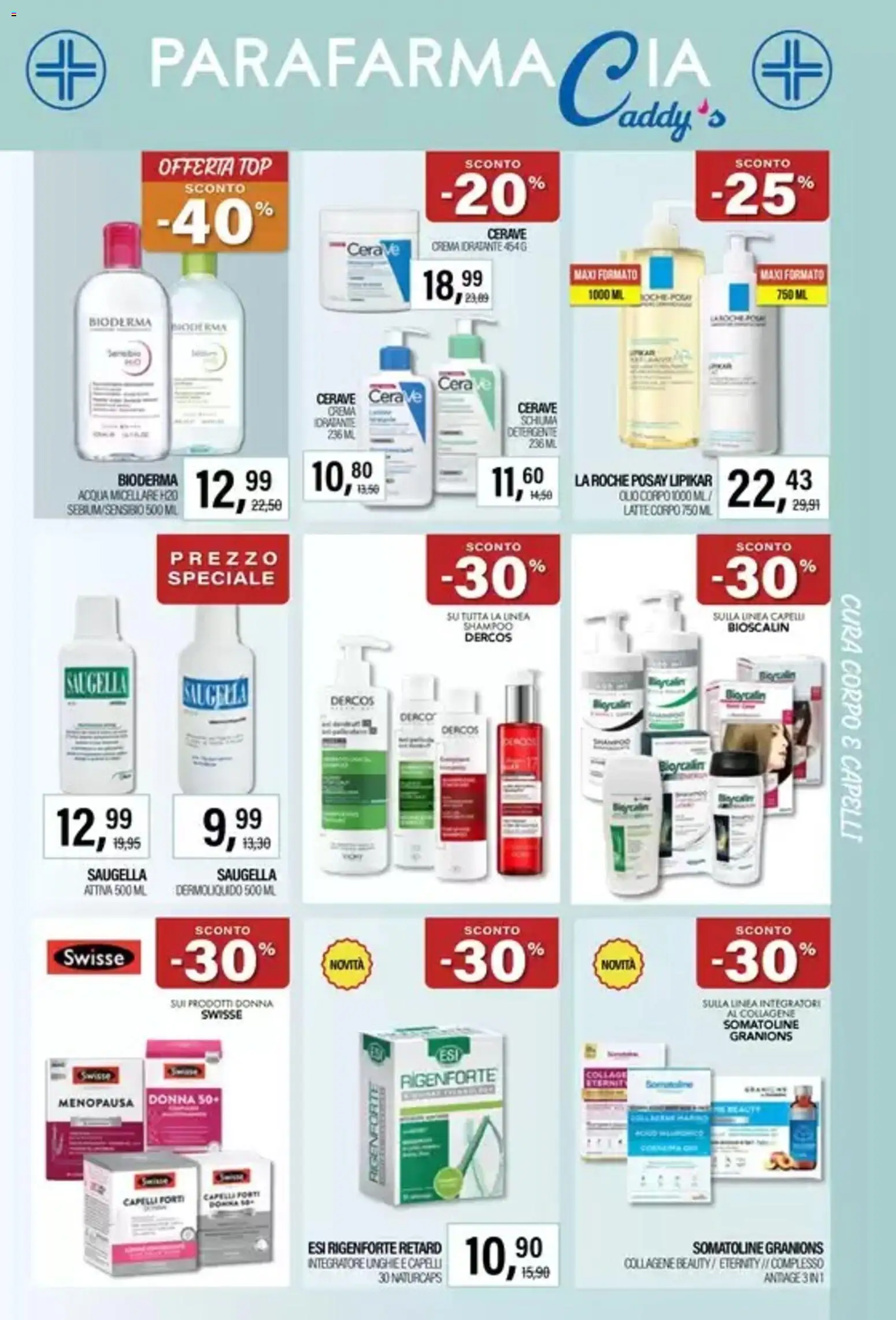 Volantino Caddy's del 01/10/2026 | Pagina: 3 | Prodotti: Shampoo, Crema, Acqua, Latte
