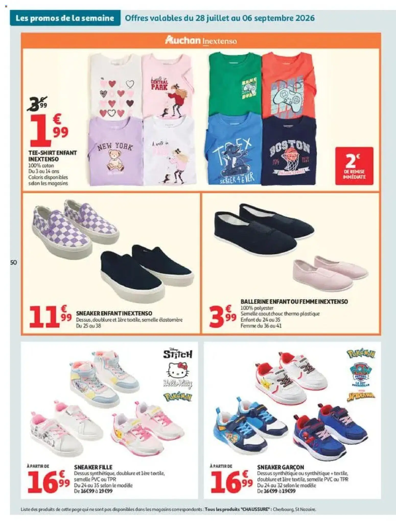 {H1} | Page: 50 | Produits: Sneakers, Coton, Ballerine, T-shirt