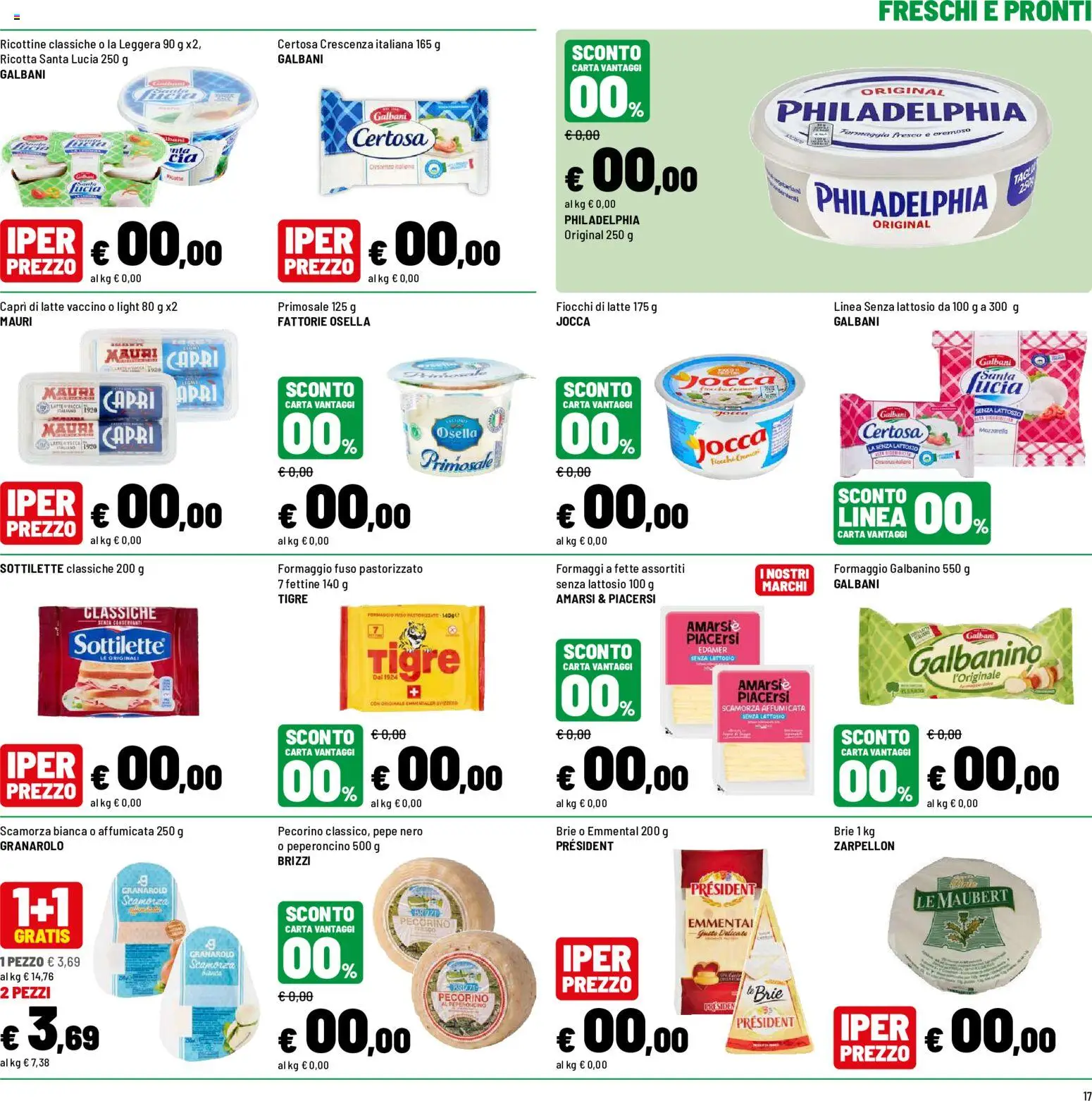 Volantino Iper del 01/10/2026 | Pagina: 17 | Prodotti: Fiocchi, Peperoncino, Pecorino, Emmental