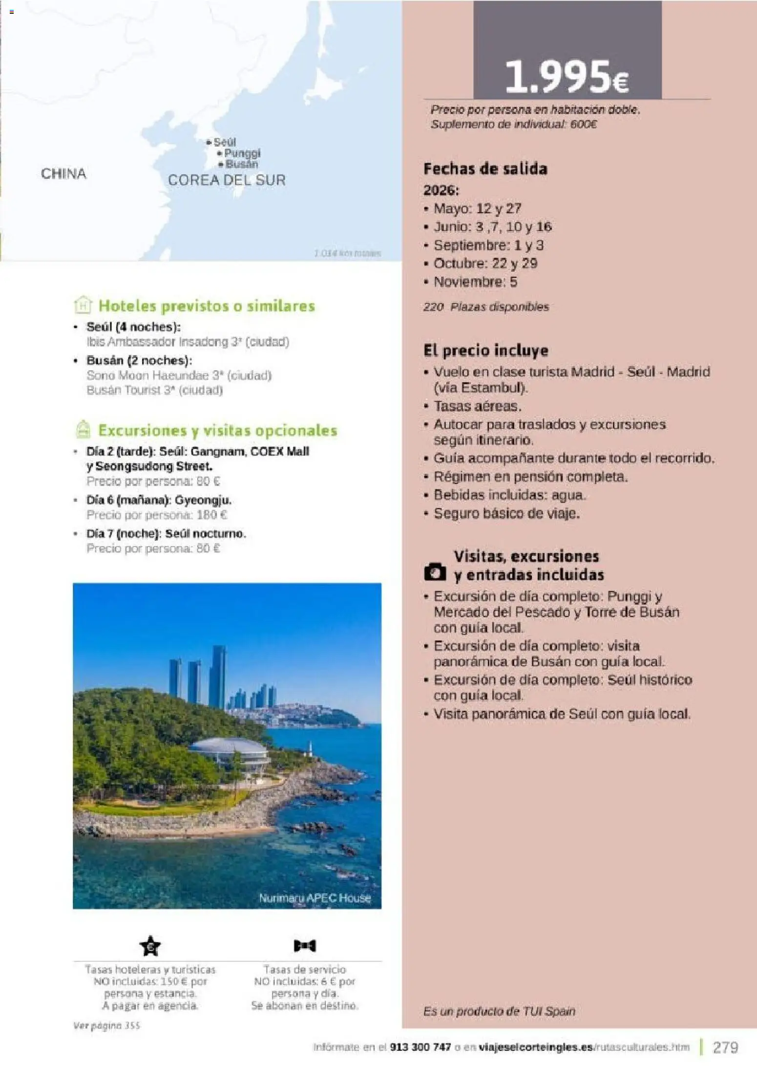 Viajes El Corte Inglés Rutas Culturales de la Comunidad de Madrid │ válido desde el 01.04.2026 | Página: 279 | Productos: Pescado