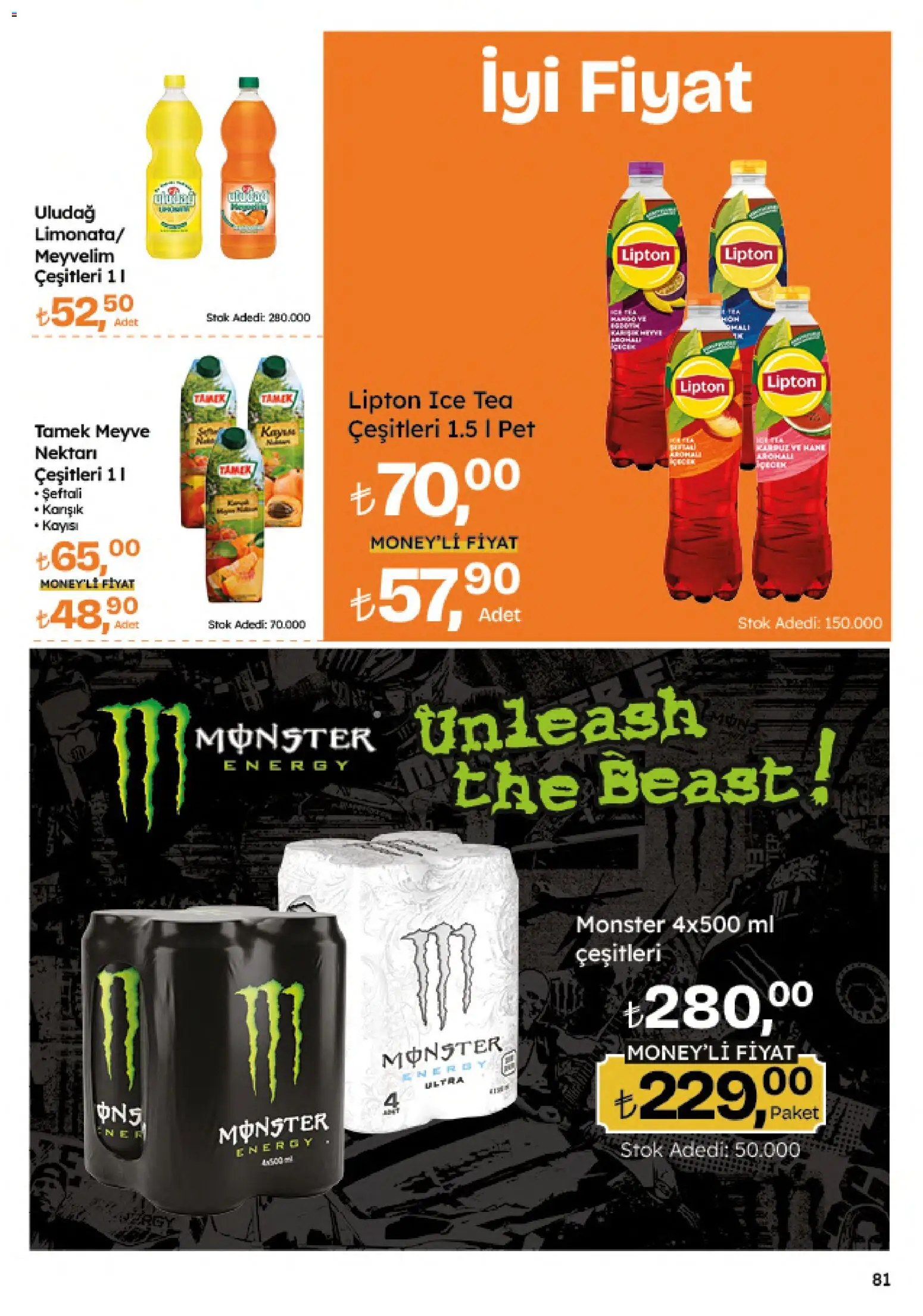 Migros Katalog - Migroskop - 04.06.2026 tarihinden itibaren geçerlidir | Sayfa: 81 | Ürünler: Meyve, Kayısı, Şeftali, Ice tea