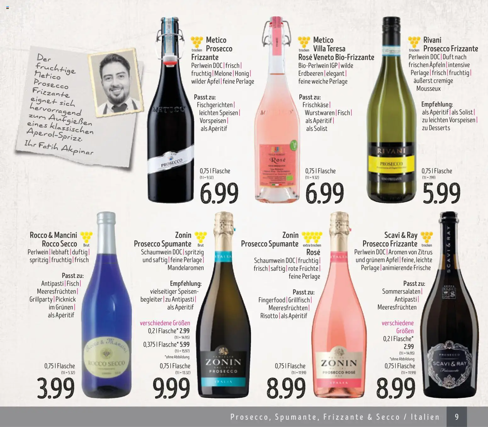 Edeka Struve Wein– und Spirituosen – gültig ab 14.11.2025 | Seite: 9 | Produkte: Äpfel, Prosecco, Melone, Erdbeeren