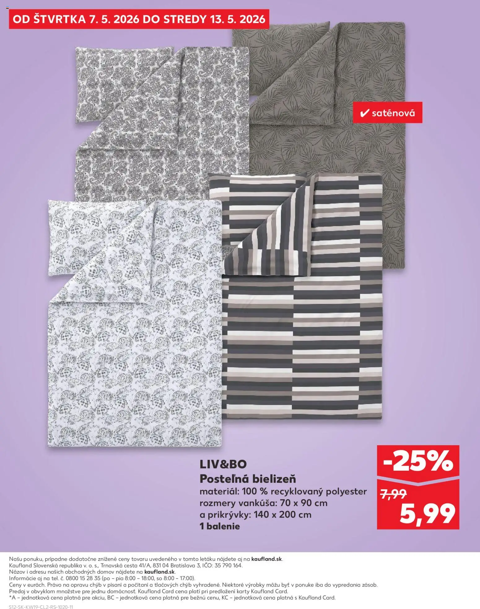 Kaufland SK akciós ujság - amely érvényes a következő dátumtól: 07.05.2026 | Oldal: 12