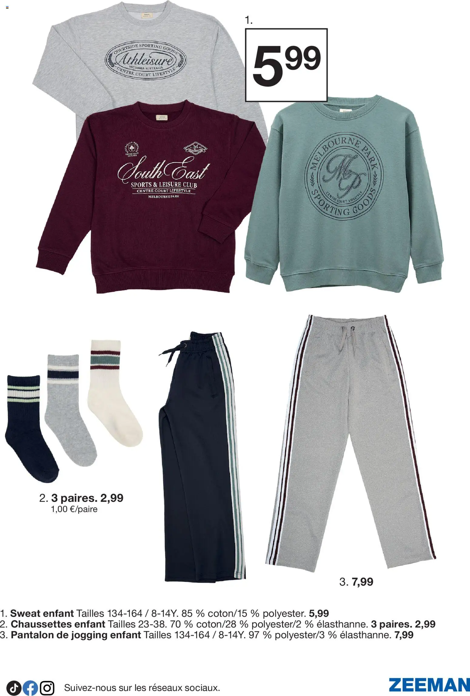 {H1} | Page: 7 | Produits: Chaussettes, Pantalon, Chaussettes enfant