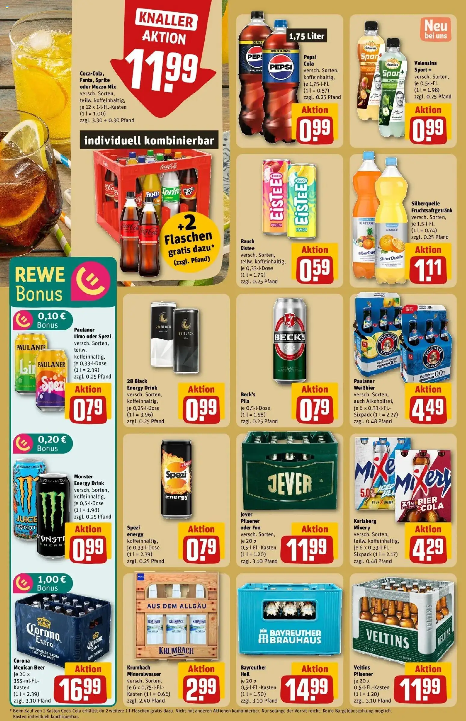 REWE Prospekt ab 04.05.2026 zum Blättern » Angebote | Seite: 20 | Produkte: Mezzo mix, Coca cola, Valensina, Mixery