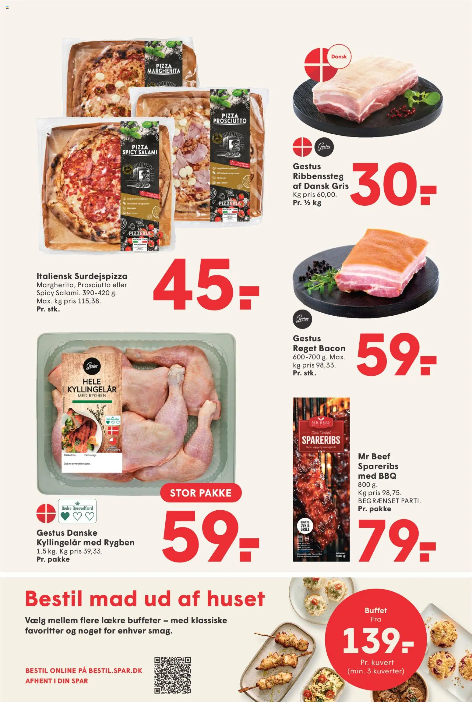 Spar tilbudsavis – gyldig fra 28/08/2026 | Side: 3 | Produkter: Pizza, Spareribs, Bacon, Grill