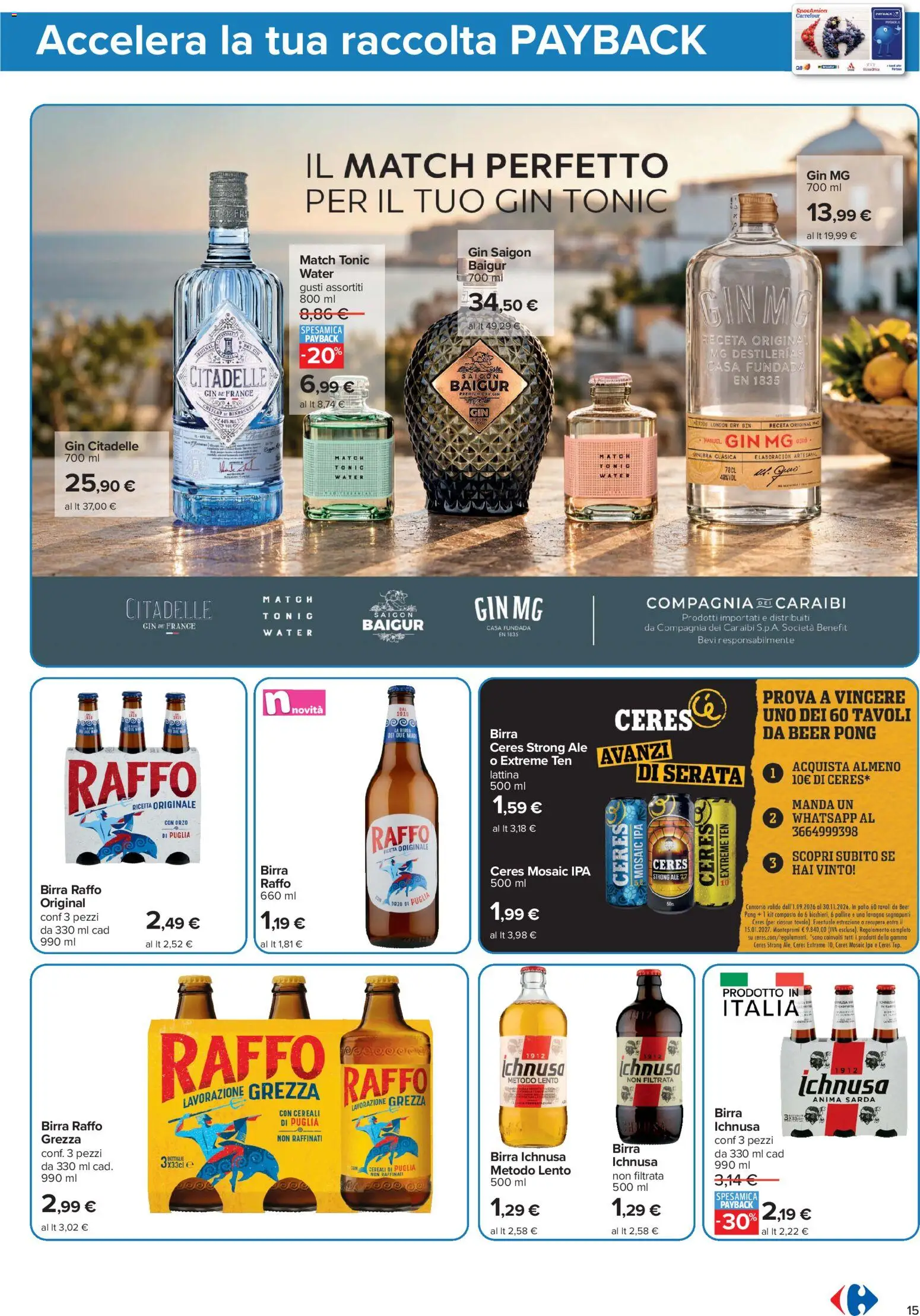 Volantino Carrefour del 23/10/2026 | Pagina: 17 | Prodotti: Birra Raffo, Cereali, Ceres, Tavolo