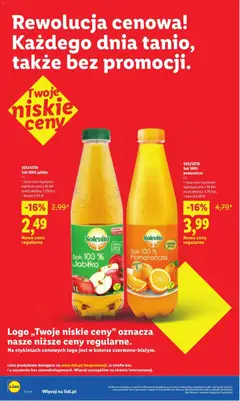 Pogląd oferty "SOLEVITA Sok 100% jabłko, Sok 100% jabłko 1L" - ważna od 30.07.2026 | Strona: 34 | Produkty: Sok