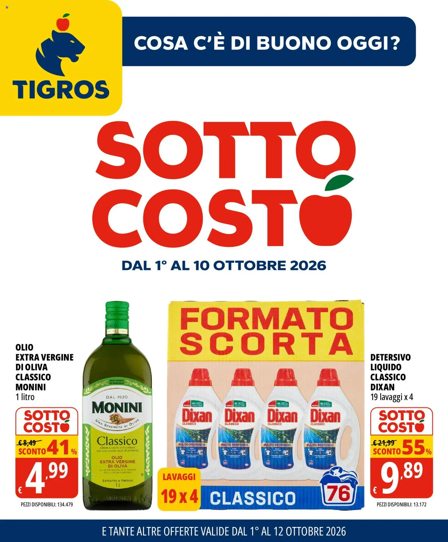 Tigros Giovedì 1 Ottobre Grandi Risparmi