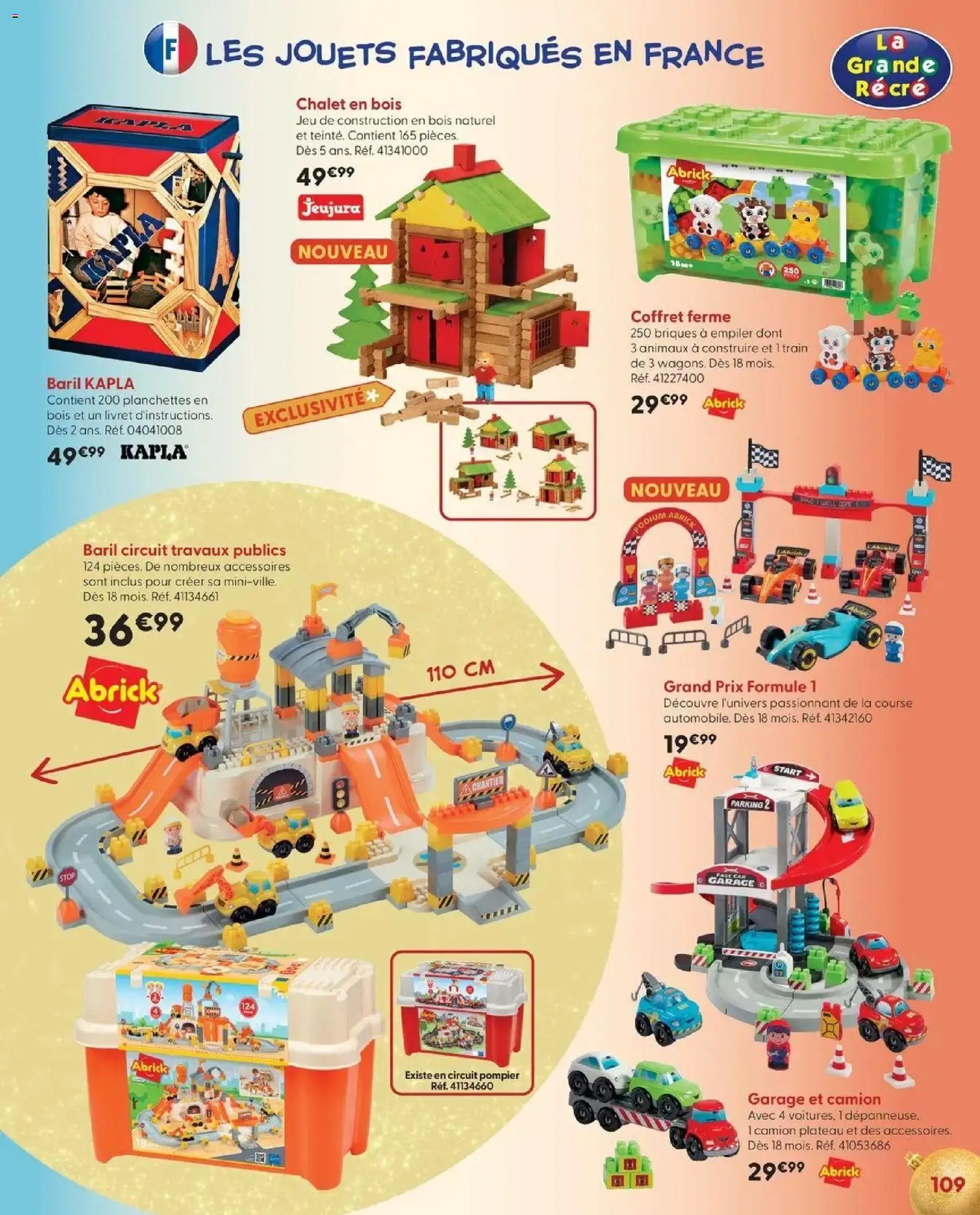 La Grande Récré - LE NOËL DE TOUTES LES PASSIONS à partir du 14/10/2026 - promo en ligne | Page: 109 | Produits: Plateau, Jouets, Briques, Garage