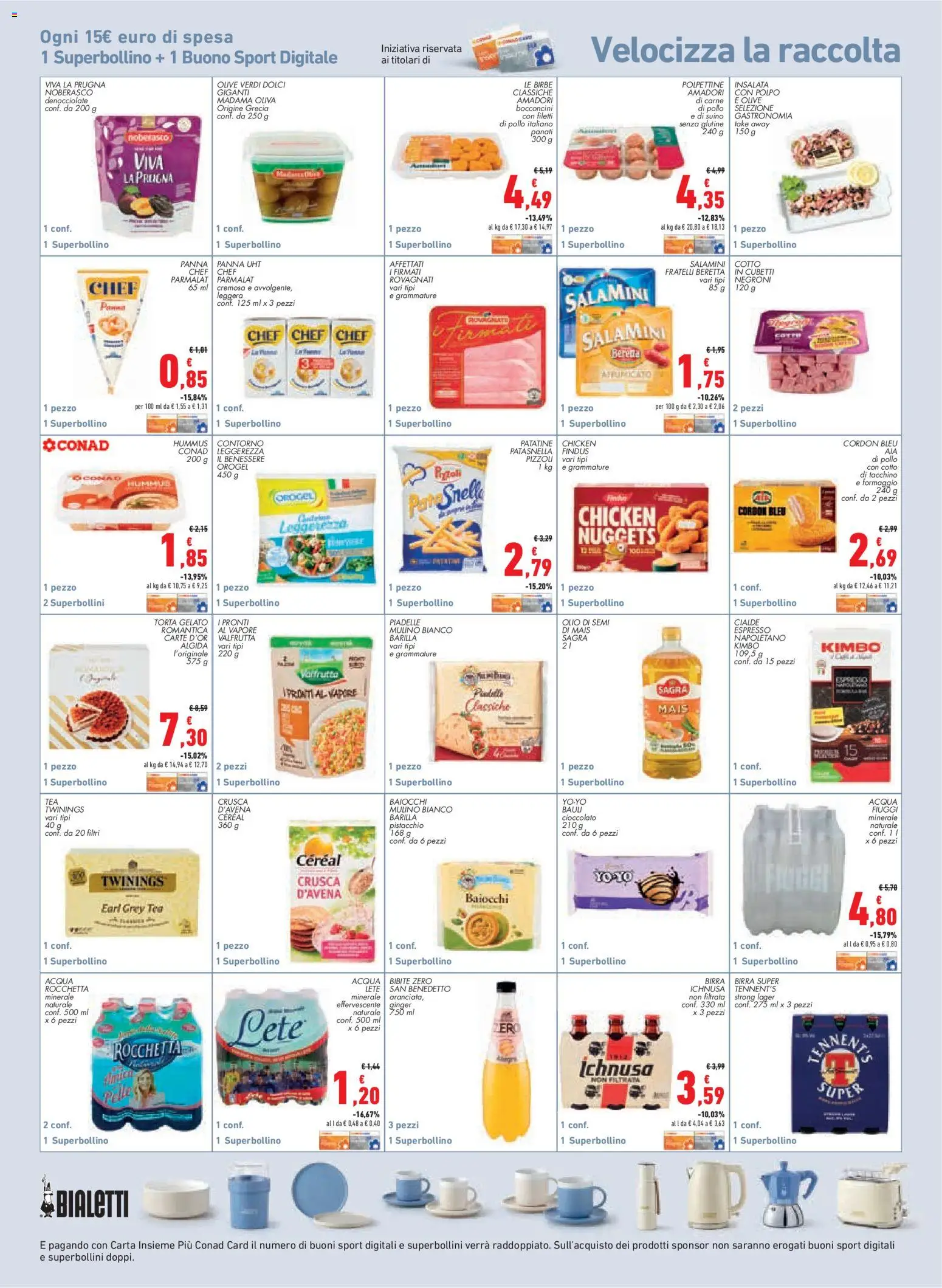 Volantino Conad del 26/08/2026 | Pagina: 18 | Prodotti: Pistacchio, Nuggets, Tacchino, Hummus