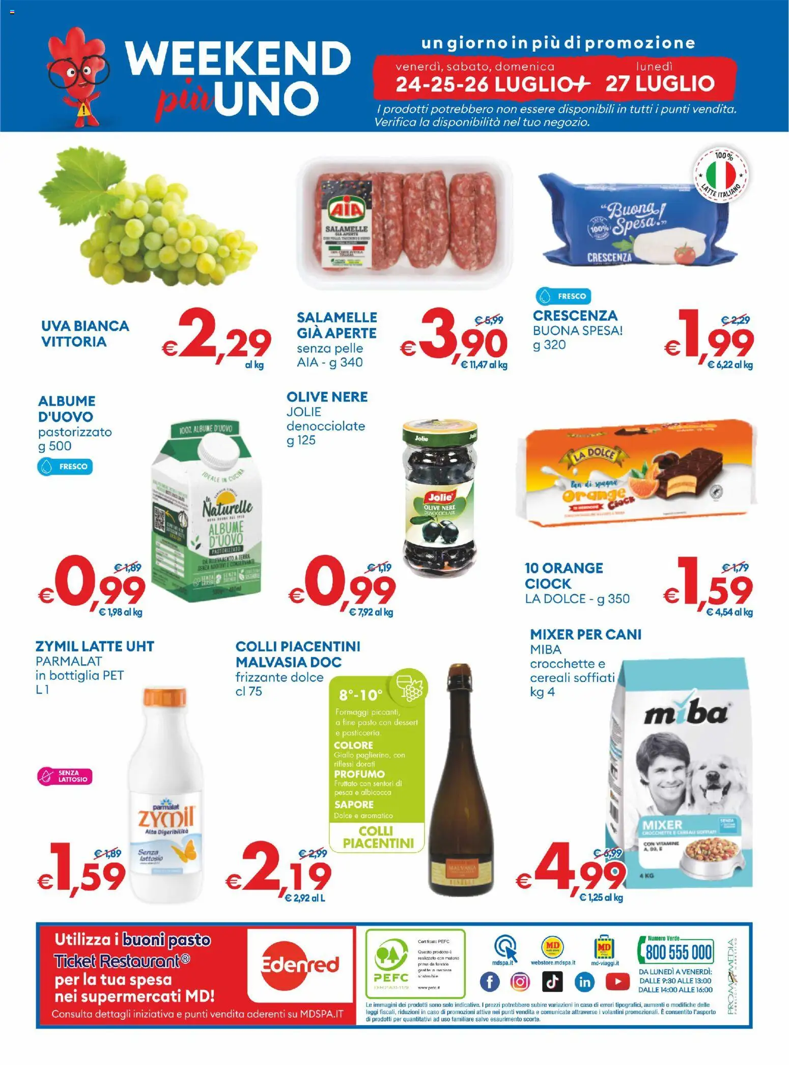 Volantino MD Discount del 14/07/2026 | Pagina: 30 | Prodotti: Olive, Crescenza, Mixer, Profumo