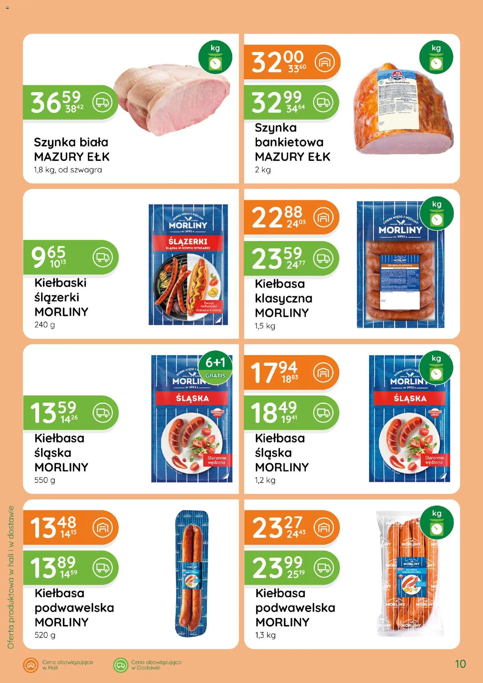 Eurocash gazetka - Katalog Wędlin od 03.09.2026 | Strona: 10 | Produkty: Kiełbasa, Mięso, Szynka, Wędliny