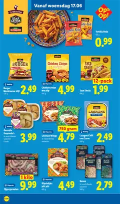 Taco Shells, Taco Shells 12-pack - Voorbeeld van een folder van Lidl, geldig van 15.06.2026 | Pagina: 21 | Producten: Taco, Dip, Tortilla, Kip