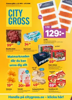 City Gross erbjudanden - Förhandsvisning av reklamblad från butik City Gross aktuell från 28/09/2026