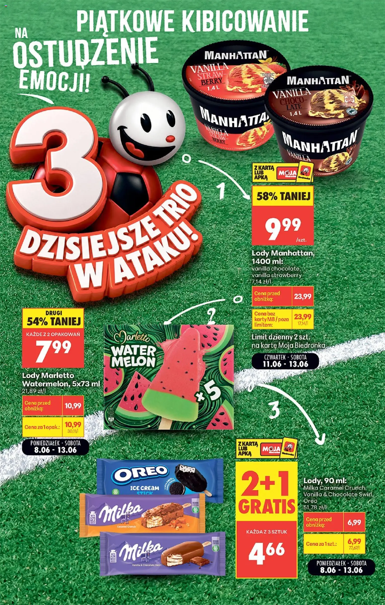 Biedronka gazetka - Ceny w grze od 15.06.2026 | Strona: 5 | Produkty: Karta, Milka, Lody Marletto, Lody