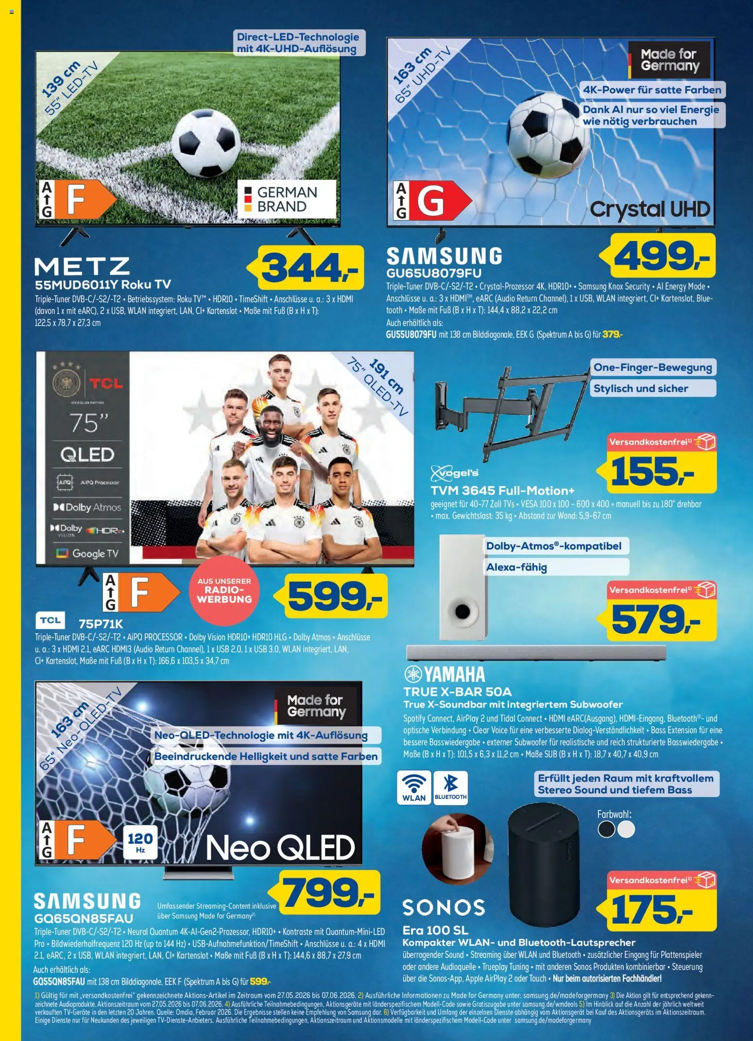 Euronics  Aktueller Prospekt – gültig ab 27.05.2026 | Seite: 2 | Produkte: Energy, Samsung, TV, Audio