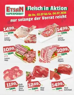 ETSAN Fleisch in Aktion ab 02.07.2026 gültig