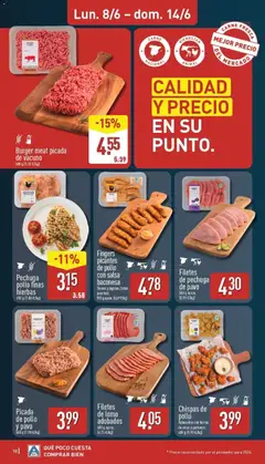 Vista previa Filetes de pechuga de pavo, Turkey breast fillets, 500 g approx. package. válido desde el 08.06.2026 | Página: 10