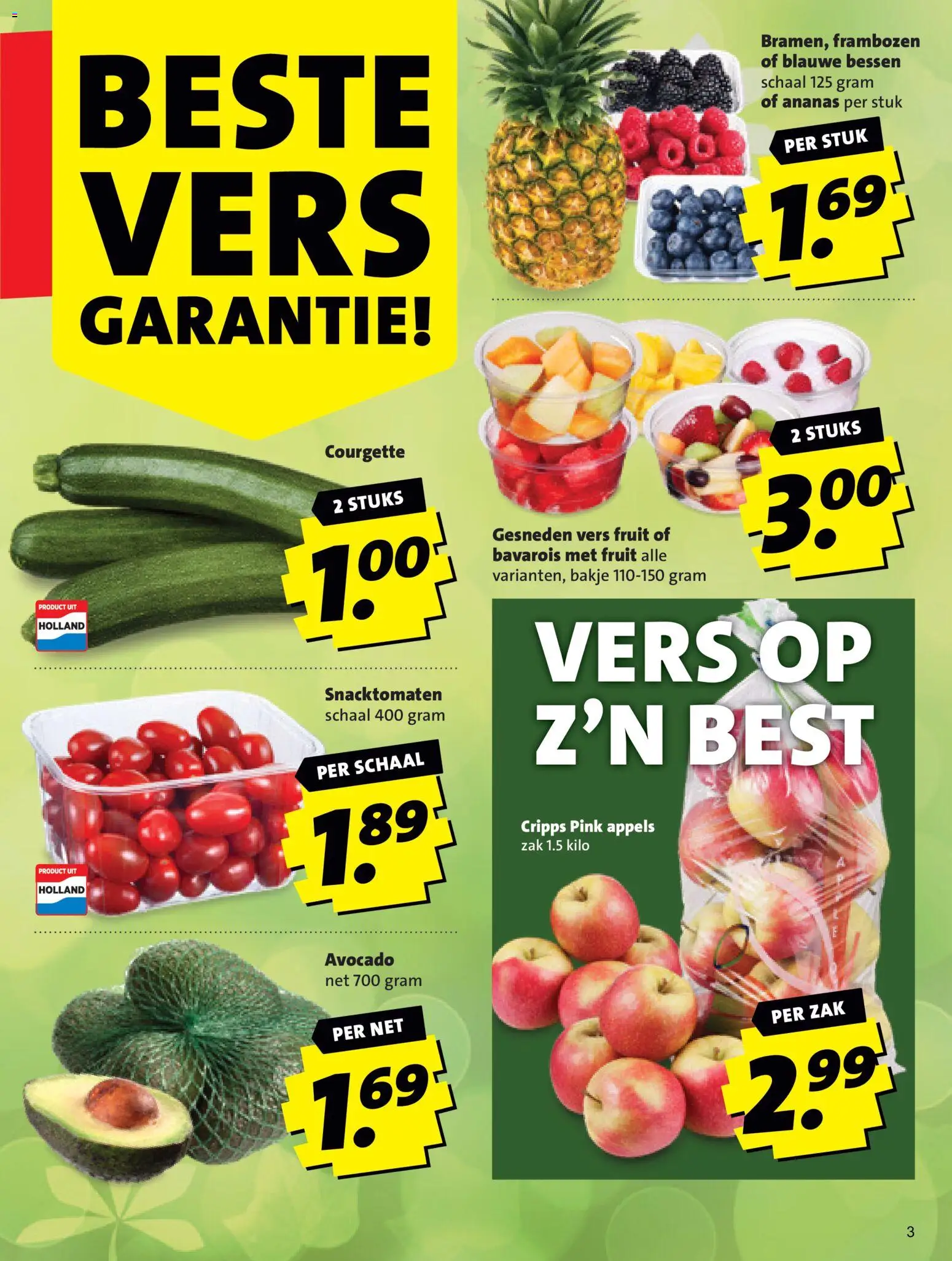 {H1} | Pagina: 3 | Producten: Avocado, Ananas, Schaal, Fruit