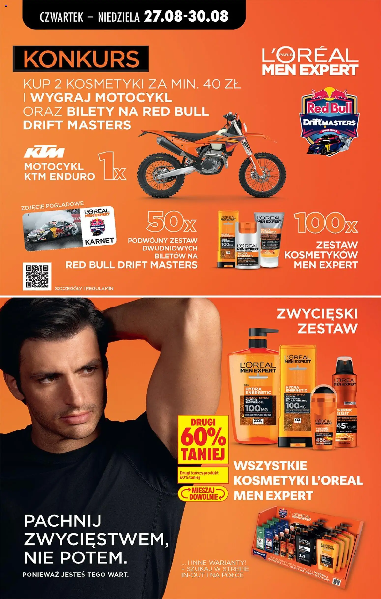 Biedronka gazetka od czwartku od 27.08.2026 | Strona: 72 | Produkty: Zestaw kosmetyków, Red bull, Kosmetyki, Żel pod prysznic