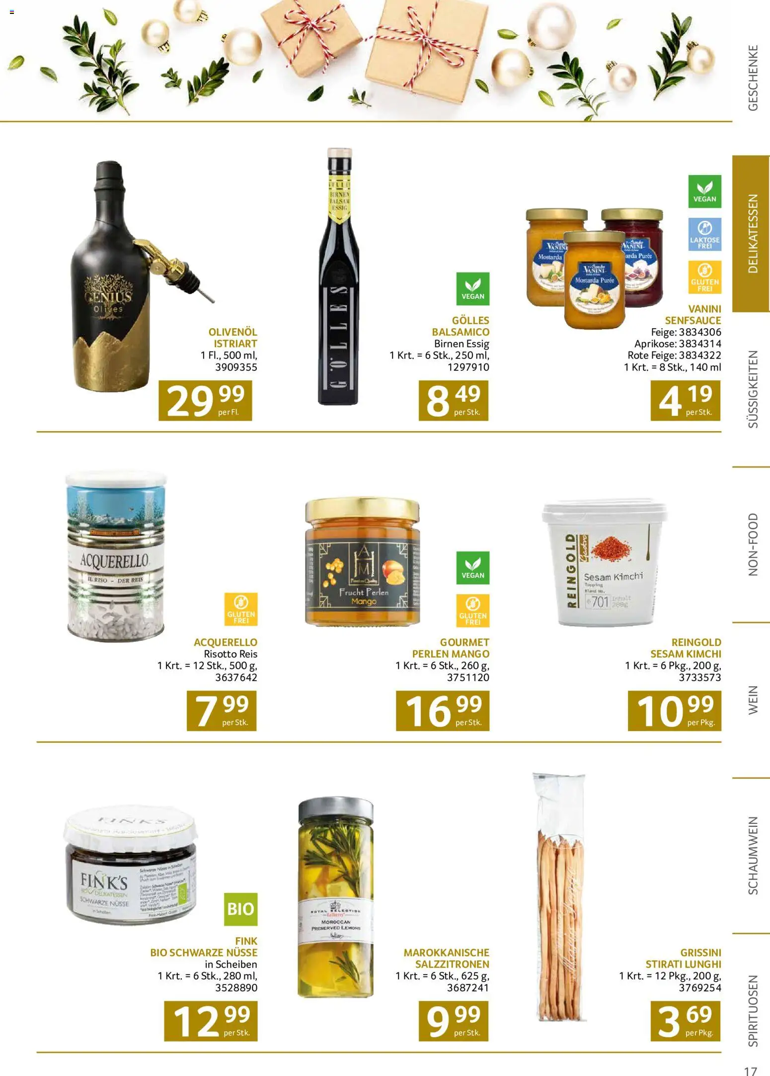 Transgourmet Christmas gültig ab 12.10.2026 | Seite: 17 | Produkte: Mango, Kimchi, Wein, Reis