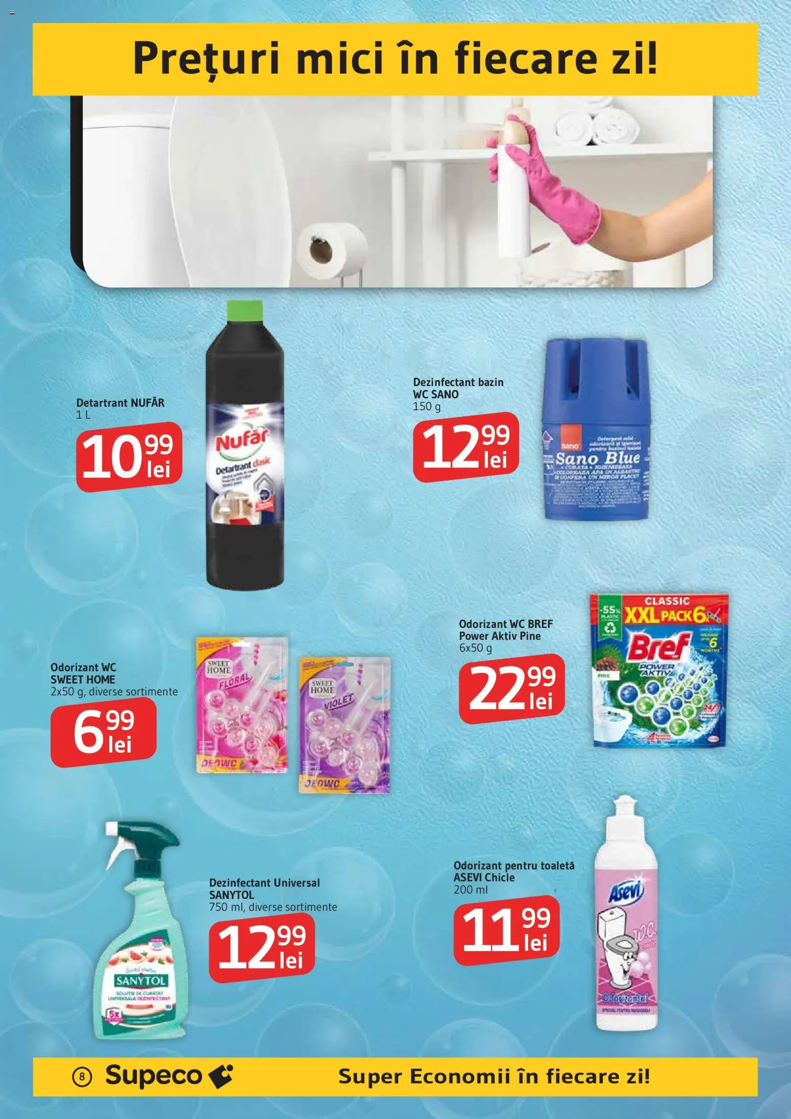 Noul catalog Supeco – valabil de la 11.10.2026 | Pagină: 8 | Produse: Toaletă, Mici, Power, Dezinfectant