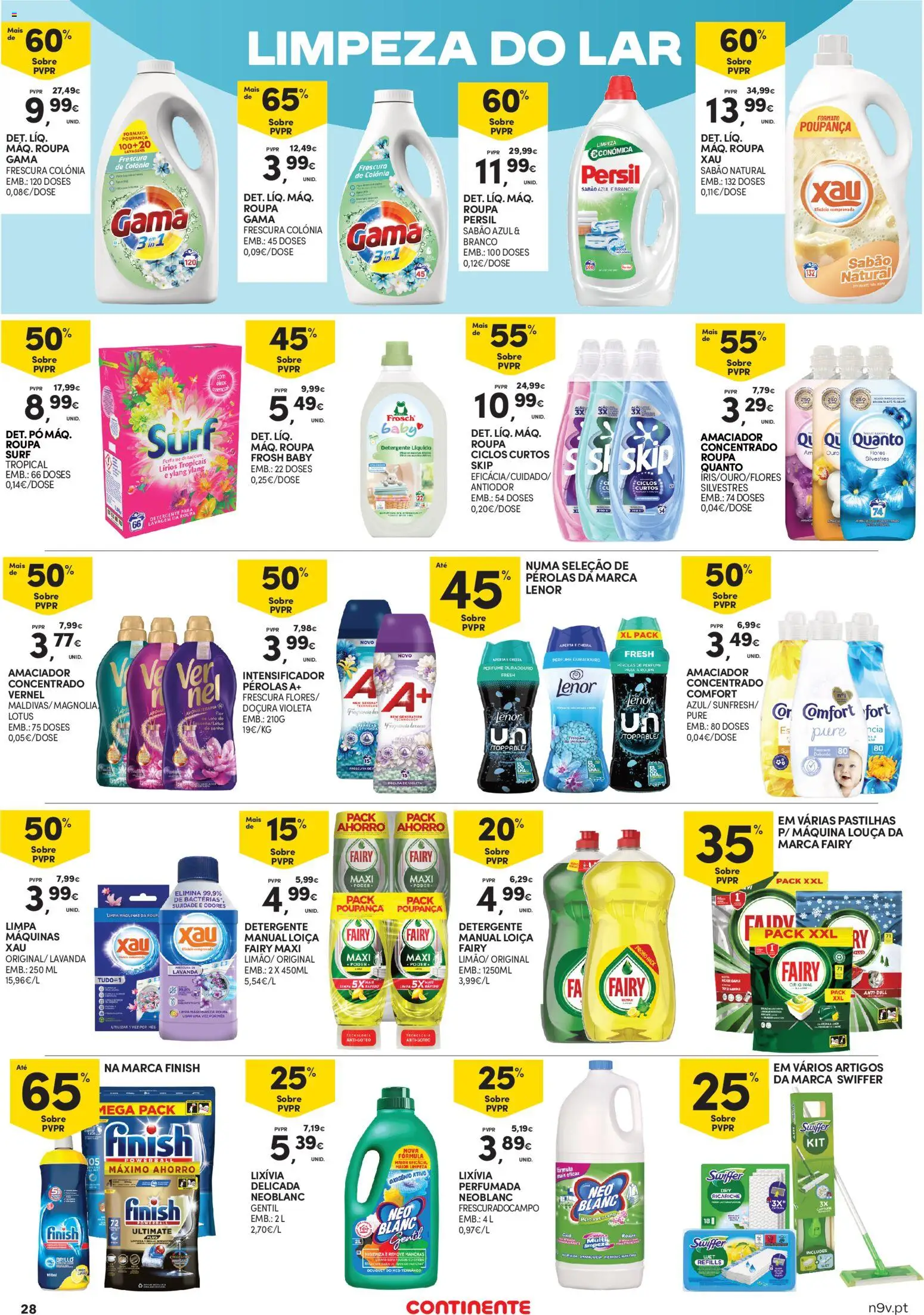 Continente Açores │ válido de 25/06/2026 | Página: 28 | Produtos: Flores, Perfume, Pó, Sabão