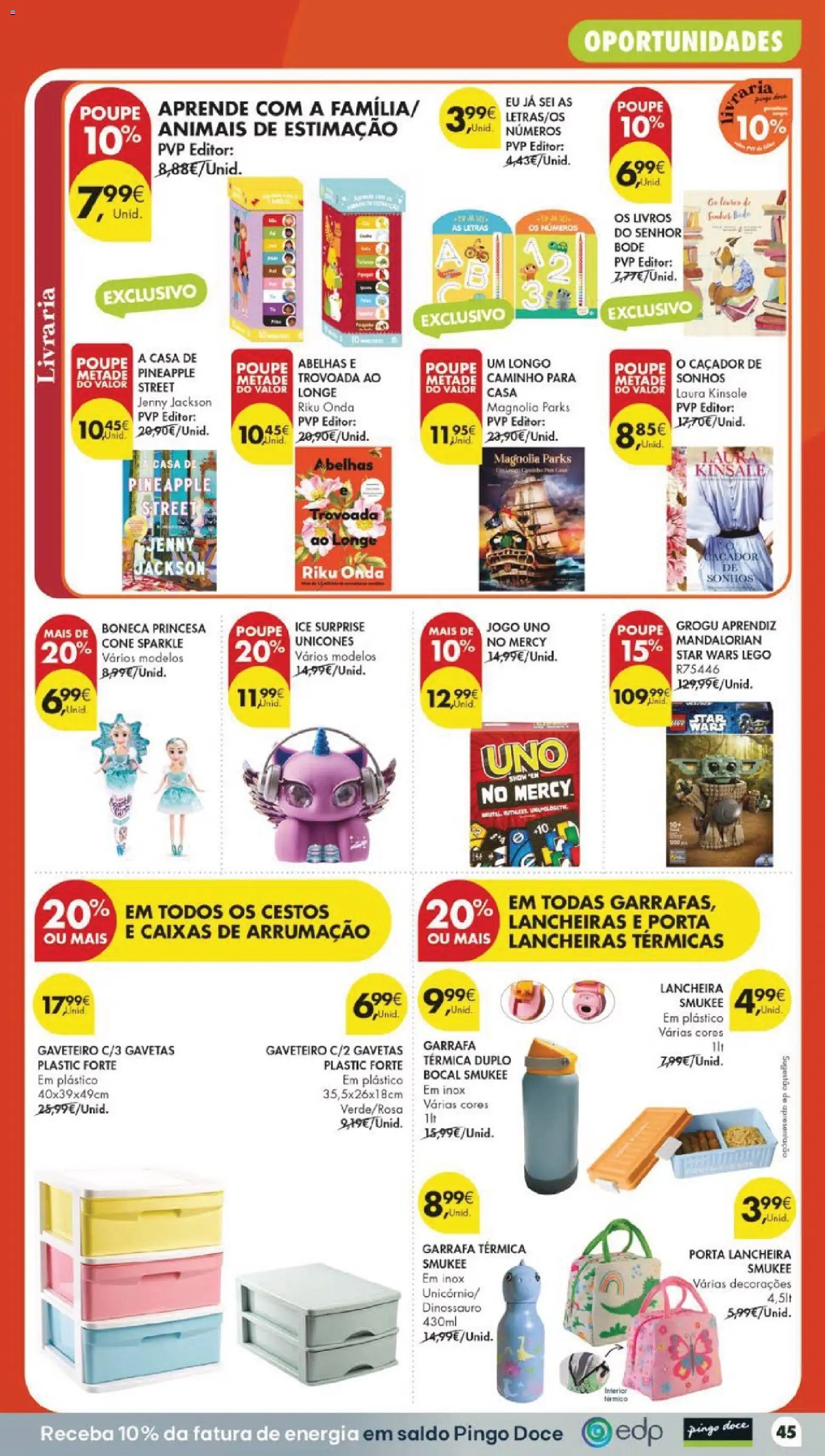 Pingo Doce folheto │ válido de 11/08/2026 | Página: 51 | Produtos: Porta, Garrafa térmica, Livros, LEGO