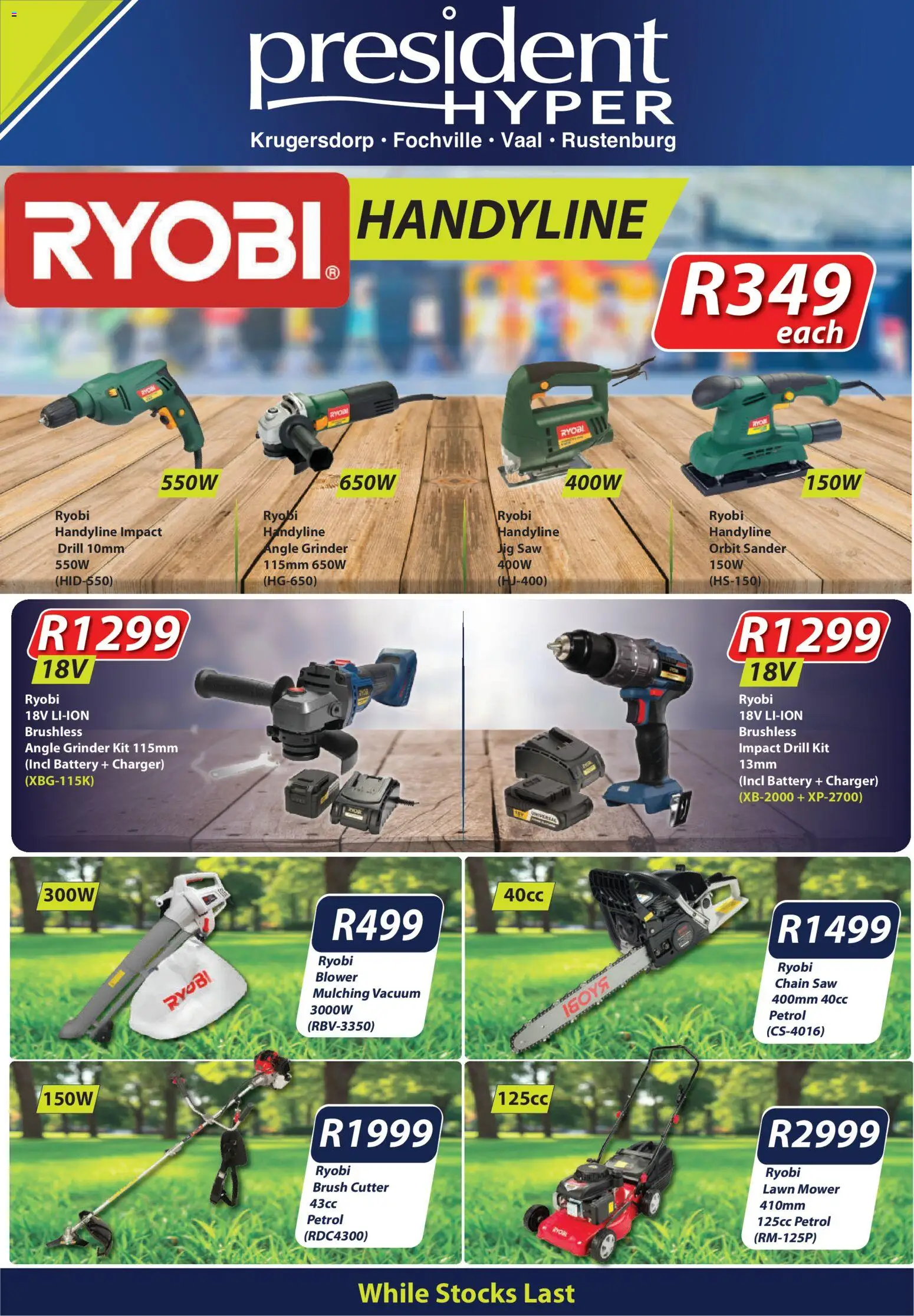 New President Hyper catalogue – valid from 08/10/2026 | Page: 1 | Products: Grinder, Drill, Brush, Angle grinder