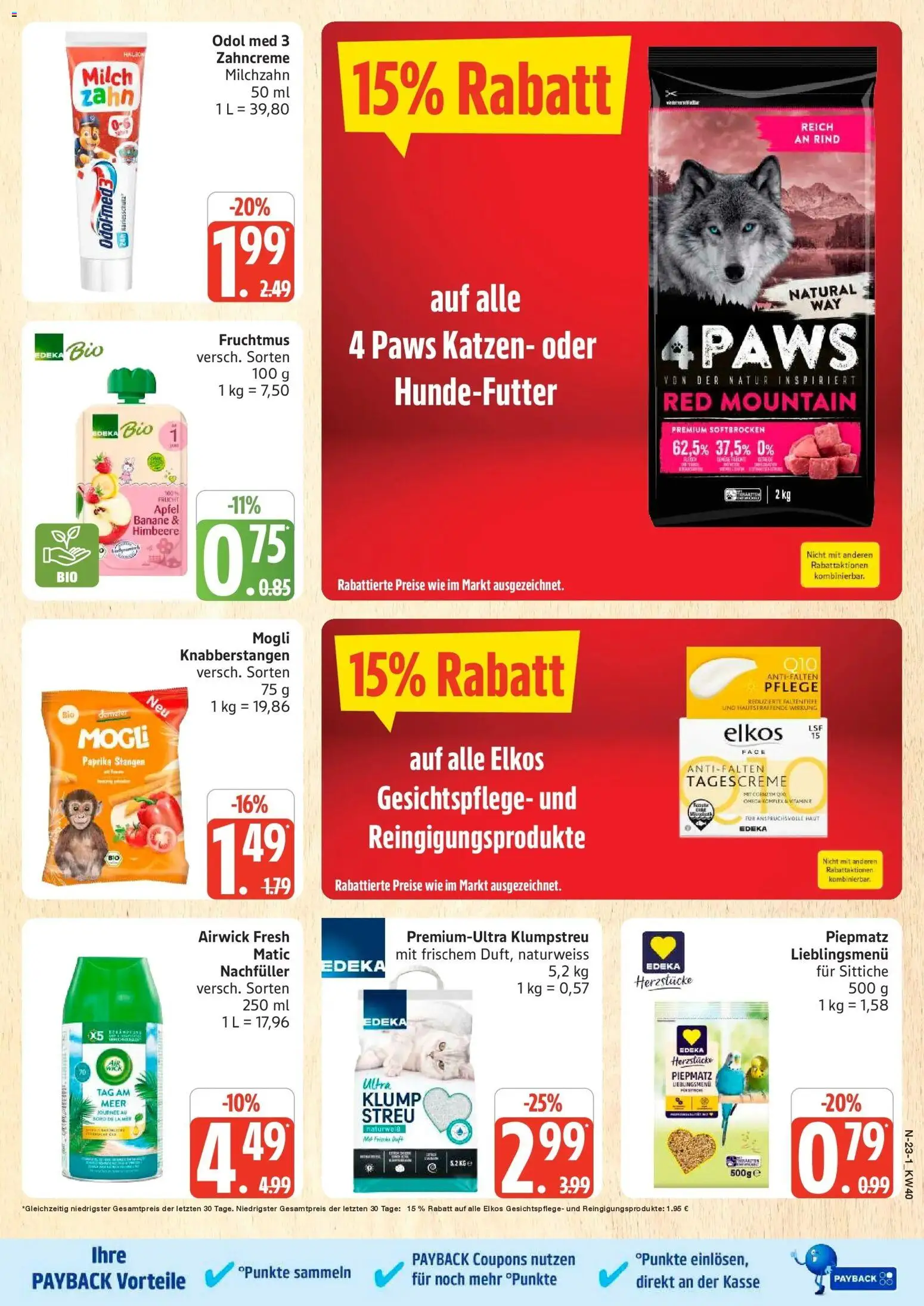 Edeka Prospekt Schleswig (ab 28.09.2026) » Angebote Online | Seite: 23 | Produkte: Milch, Äpfel, Himbeere, Tagescreme