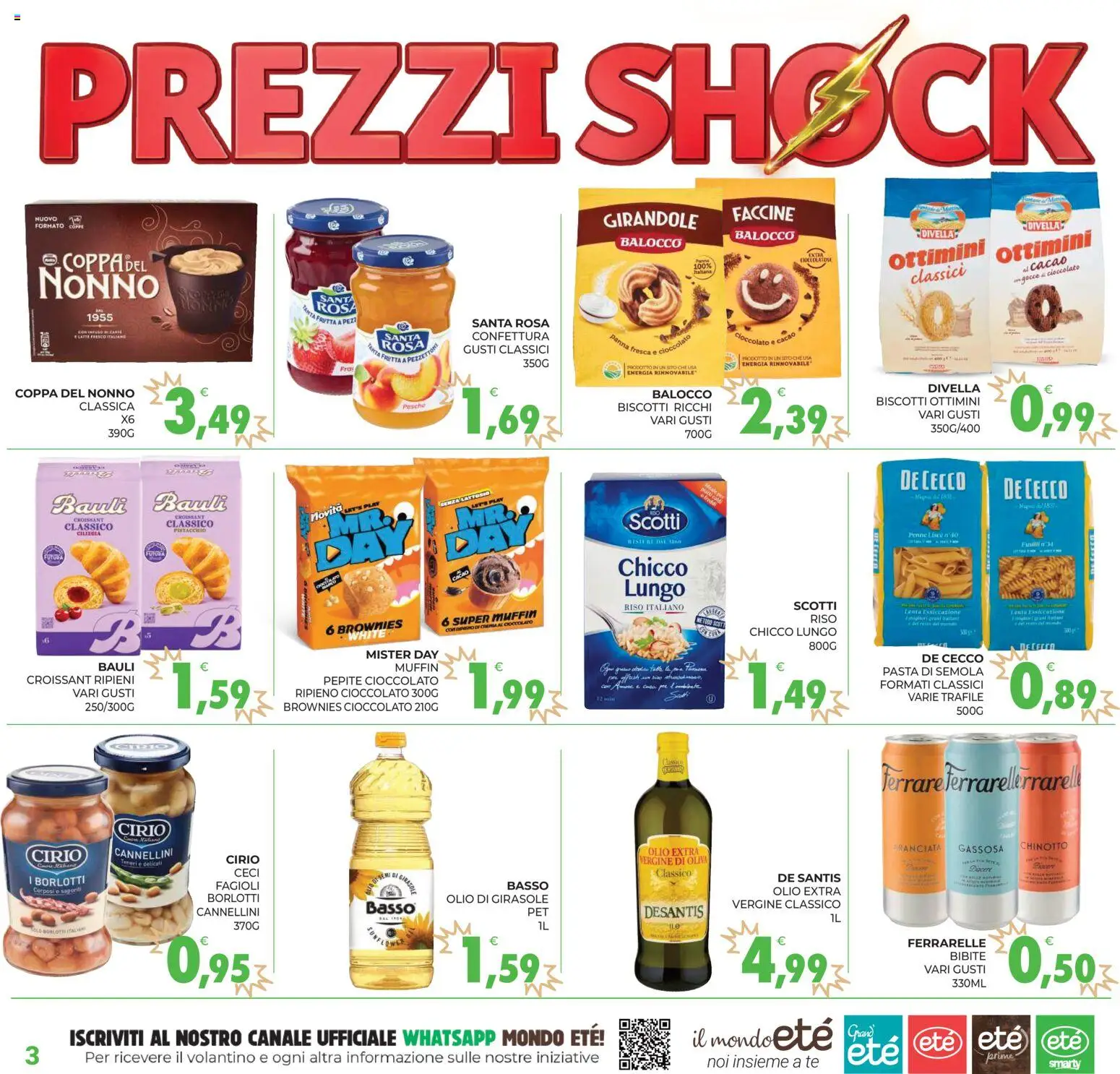Volantino Eté del 01/09/2026 | Pagina: 3 | Prodotti: Olio, Olio extra vergine, Basso, Olio di girasole