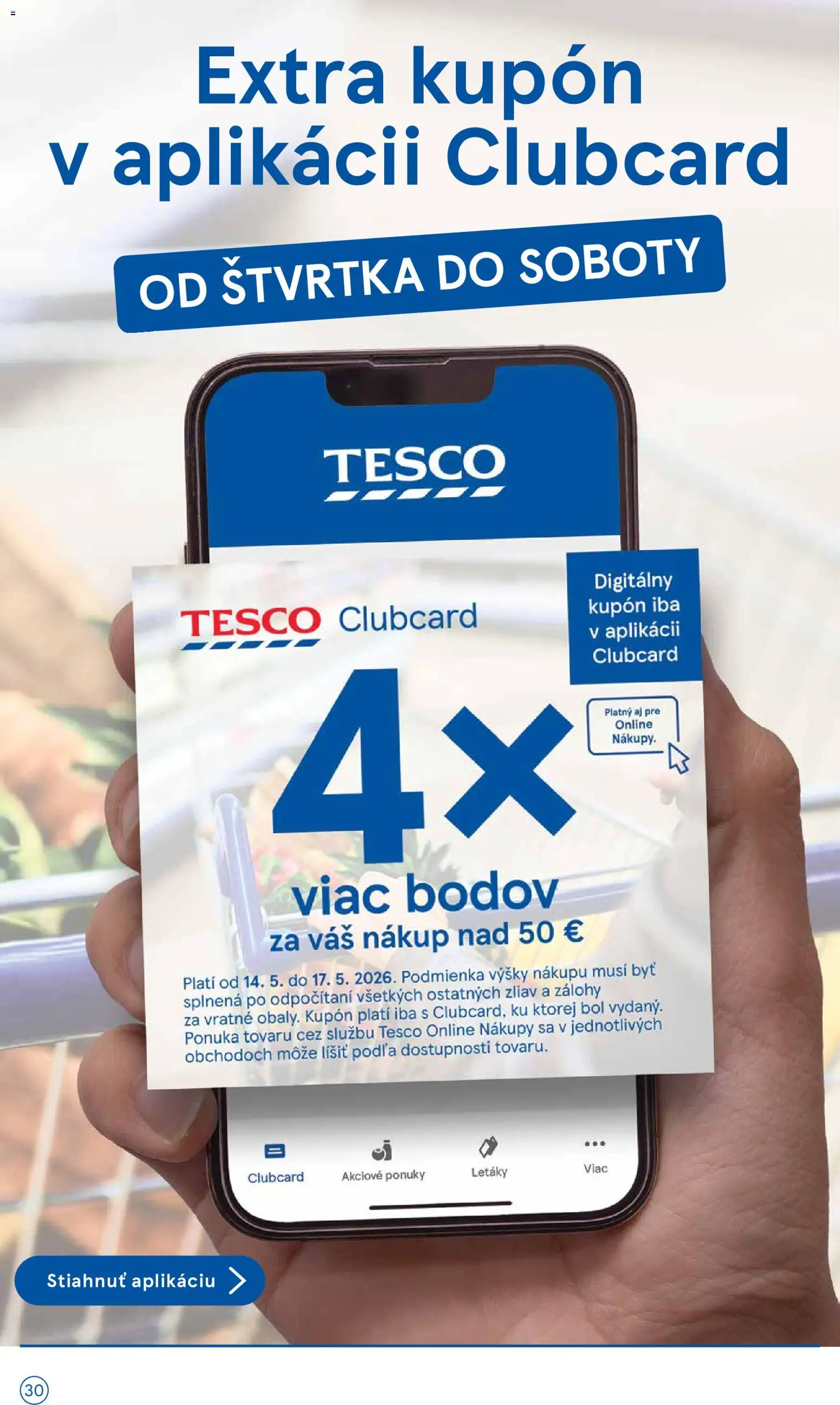 Nové Tesco akcie – leták je platný od 13.05.2026 | Strana: 30