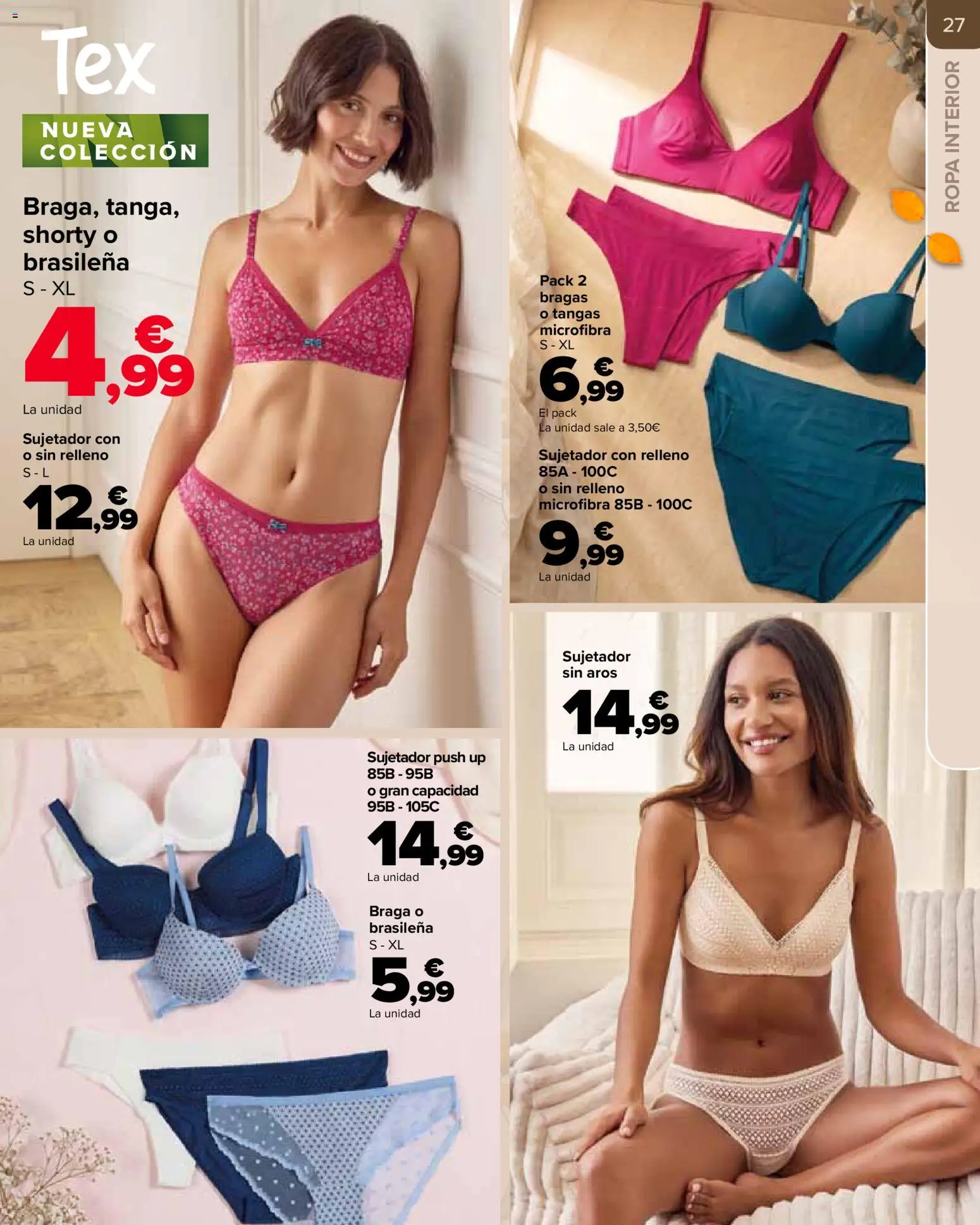 Carrefour Otoño │ válido desde el 20/10/2026 | Página: 27 | Productos: Ropa interior, Bragas, Ropa, Braga