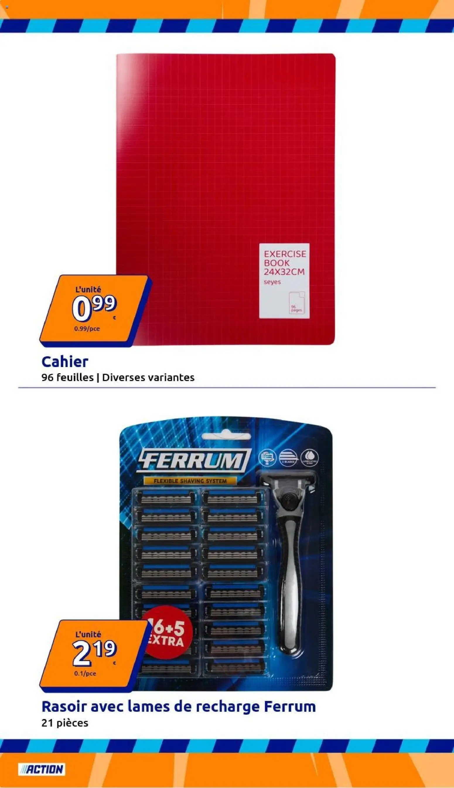 {H1} | Page: 26 | Produits: Rasoir, Cahier