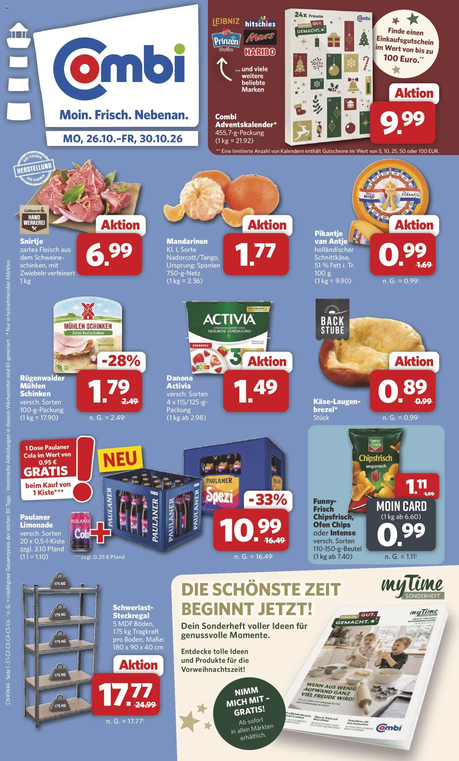 Combi Prospekt – gültig ab 26.10.2026 | Seite: 1 | Produkte: Ofen, Haribo, Limonade, Chips