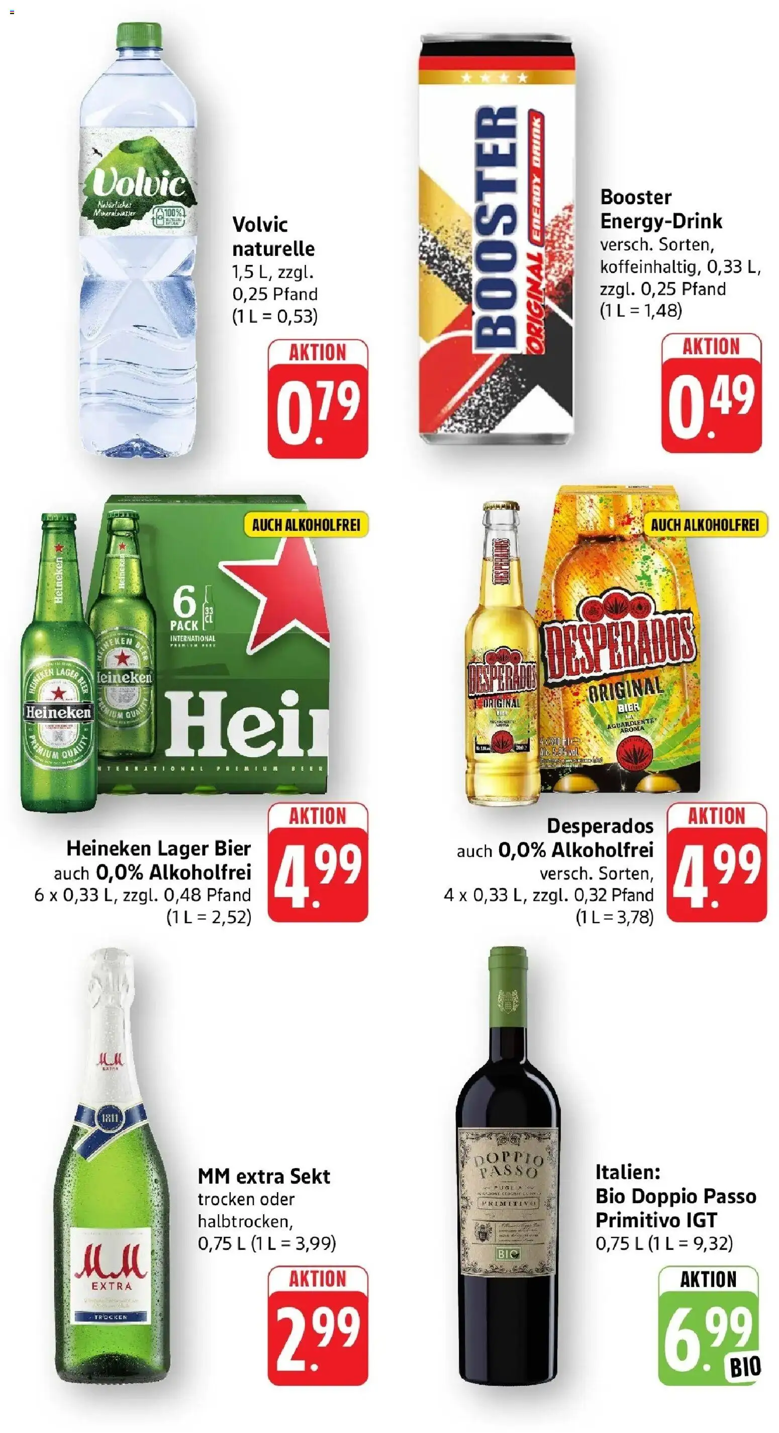 nah & gut Prospekt Offenburg-Zunsweier – gültig ab 08.06.2026 | Seite: 8 | Produkte: Bier, Sekt, Doppio passo primitivo, Volvic