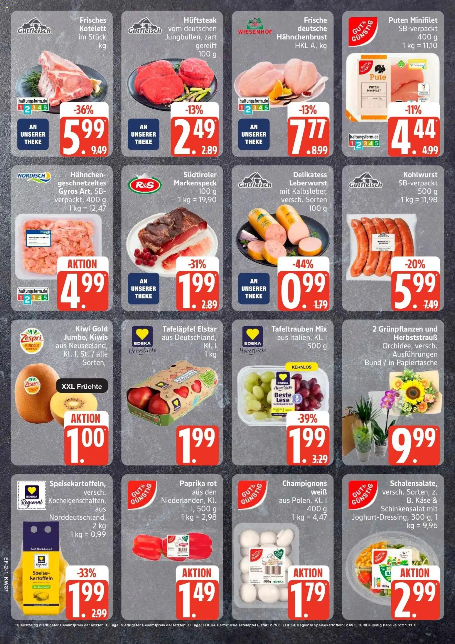 Edeka Prospekt Hamburg (ab 07.09.2026) » Angebote Online | Seite: 2 | Produkte: Pute, Hahnchen, Paprika rot, Hahnchenbrust