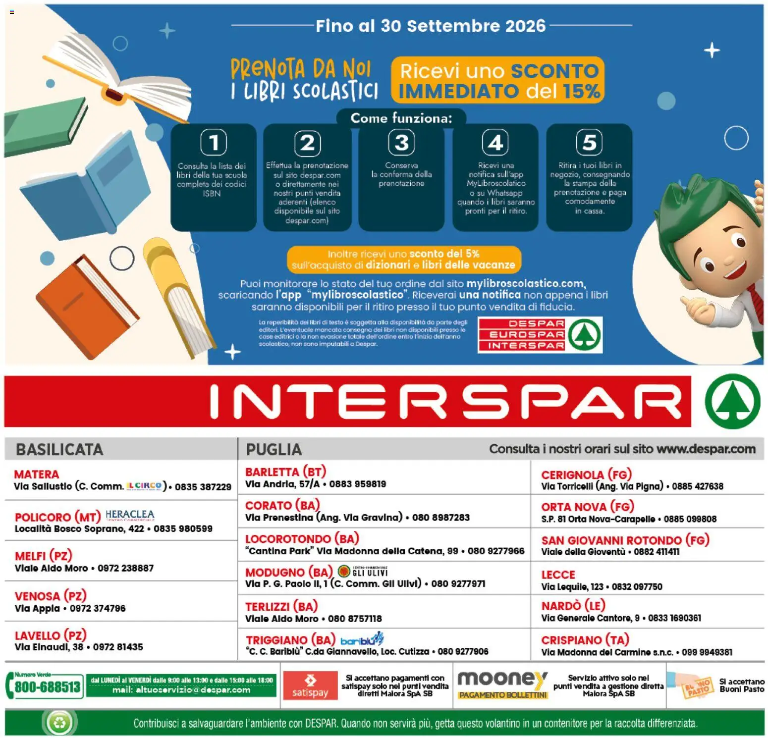 Volantino Interspar del 20/08/2026 | Pagina: 31 | Prodotti: Libri, Lavello, Monitorare, Contenitore