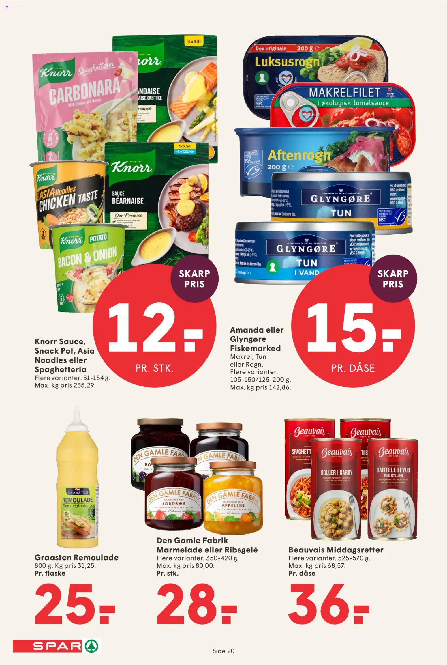 Spar tilbudsavis – gyldig fra 22.05.2026 | Side: 22 | Produkter: Karry, Jordbær, Remoulade, Marmelade