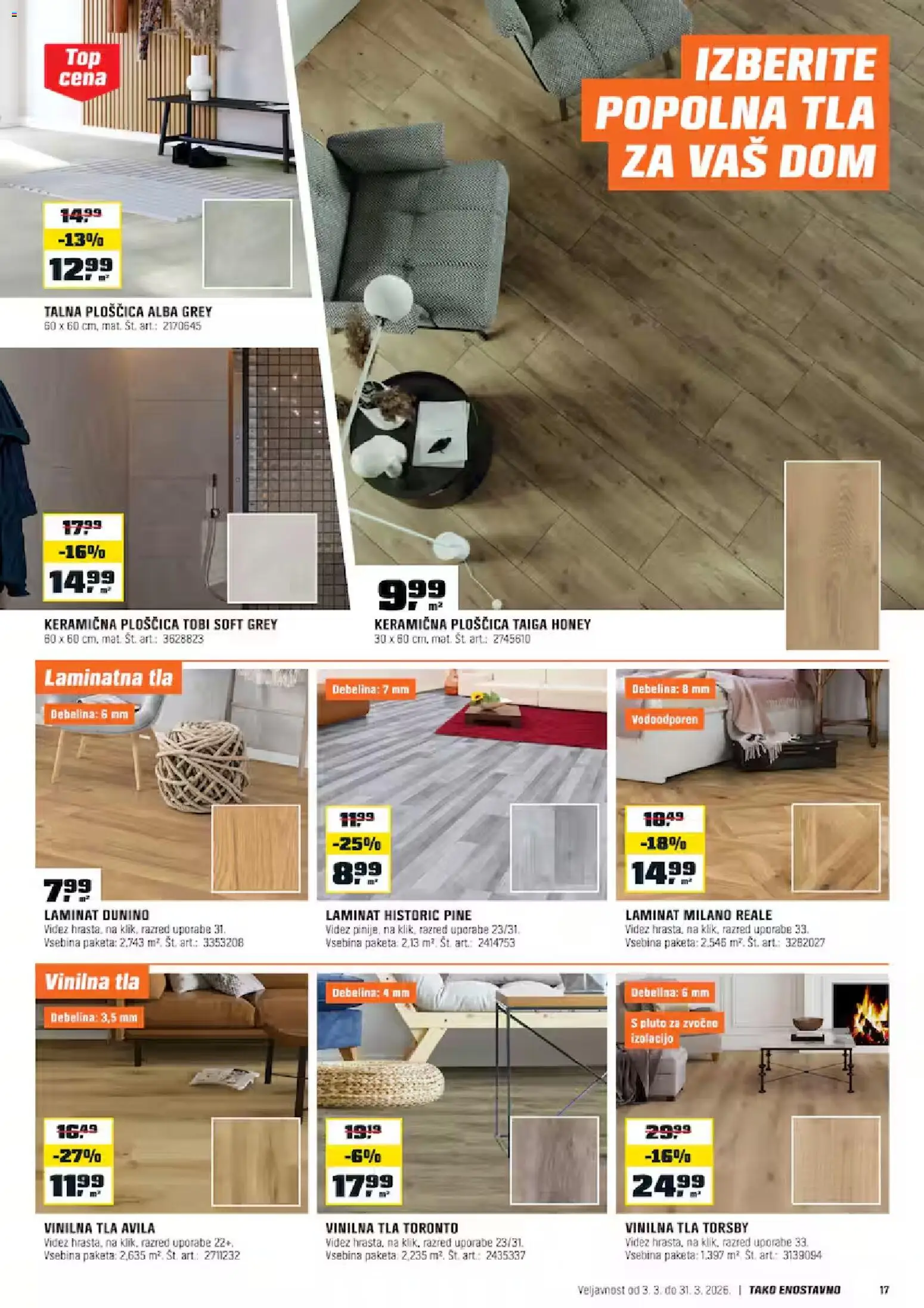 Novi OBI katalog ponudbe – veljaven od 03.03.2026 | Stran: 17