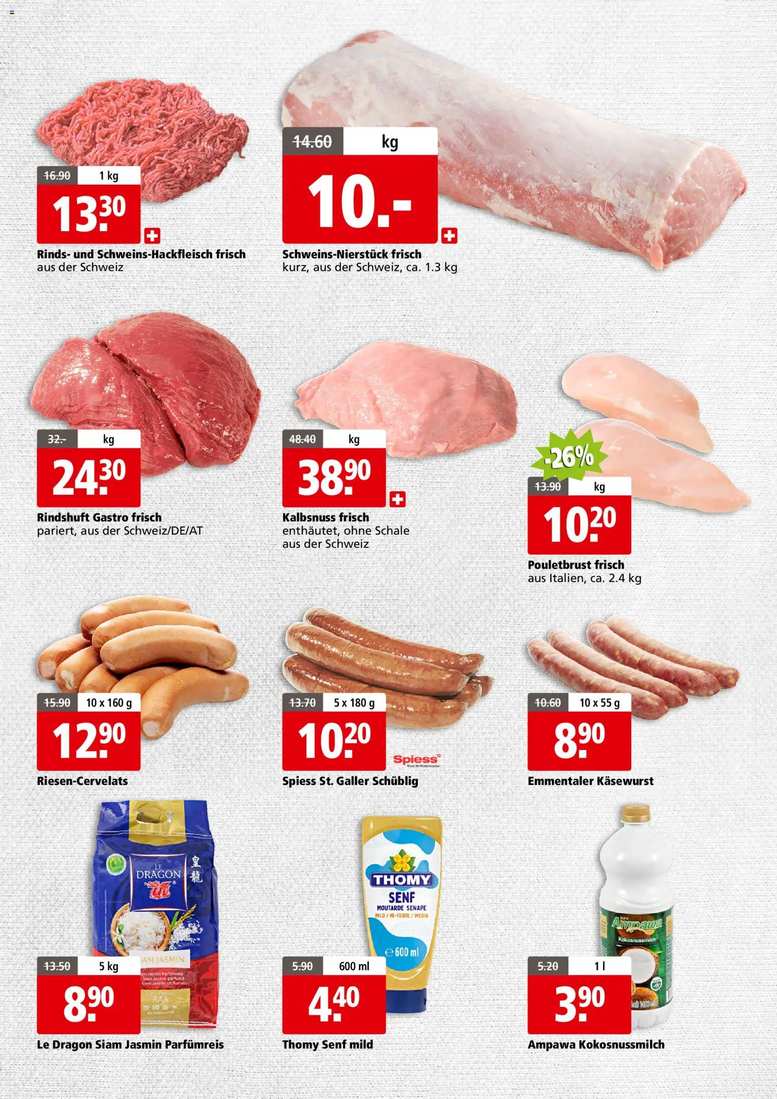 Aligro aktionen Business Schlieren, Gossau SG, Frauenfeld, Rapperswil-Jona, Sargans, Bern – gültig ab 15.06.2026 | Seite: 3 | Produkte: Pouletbrust